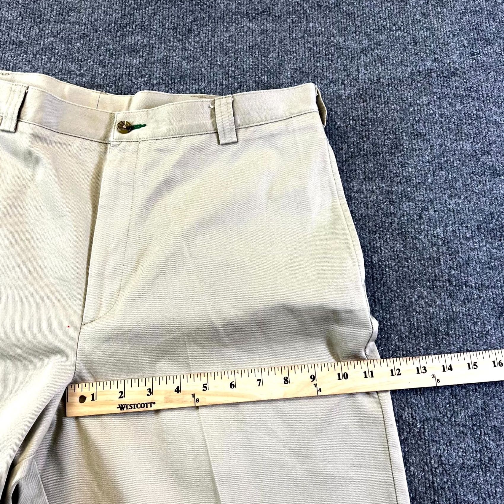 Tommy Hilfiger Tommy Hilfiger Pants Mens 36x34 Khaki 100% Cotton Straight Chino Dress Casual Business Size US 36 / EU 52 - 5 Thumbnail