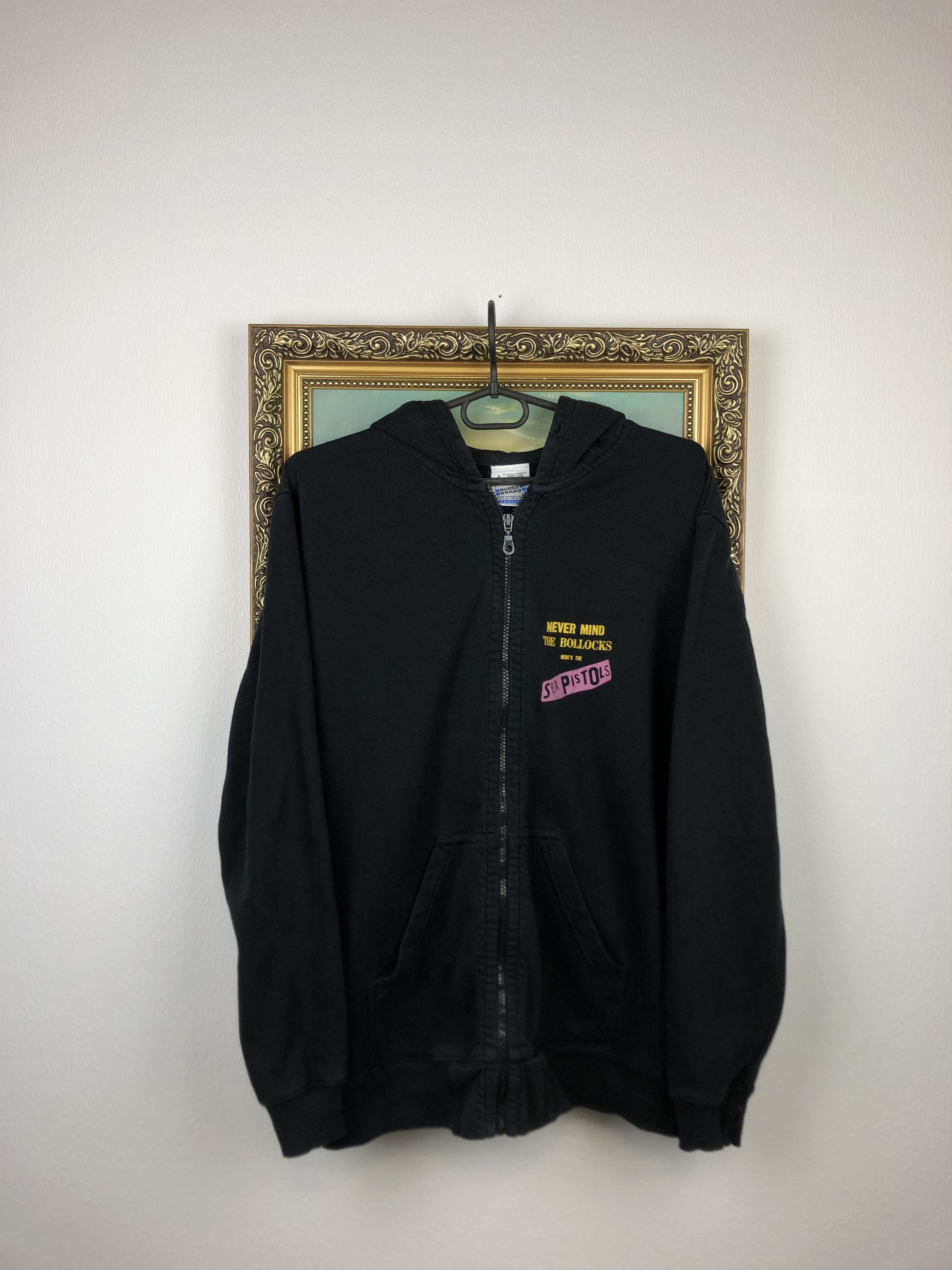Vintage Vintage 90's Sex Pistols Rock Band Rare Hoodie Sweatshirt Size US L / EU 52-54 / 3 - 3 Thumbnail