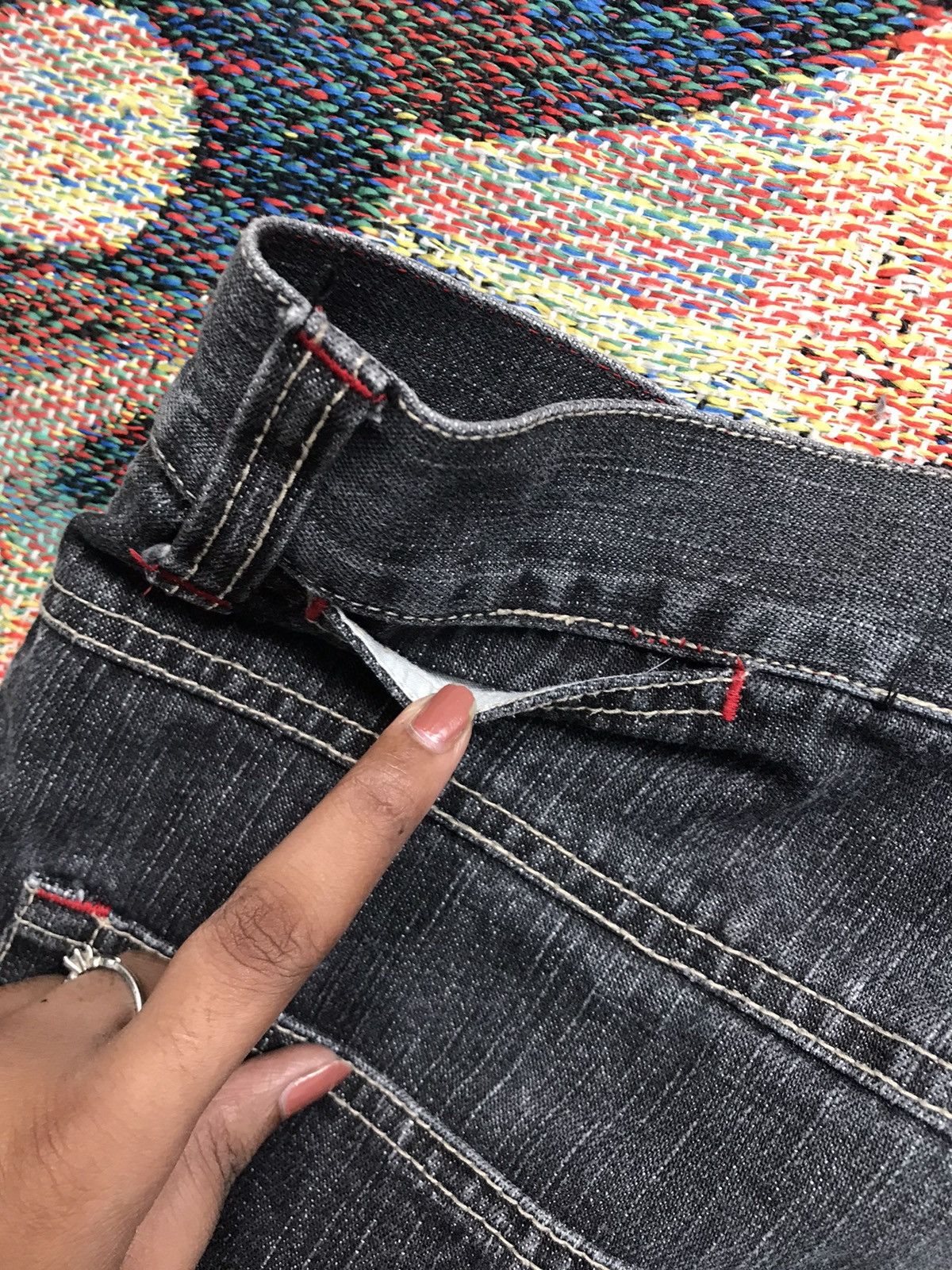 Other Vintage rawblue SpellOut embroidered denim Size US 36 / EU 52 - 11 Thumbnail