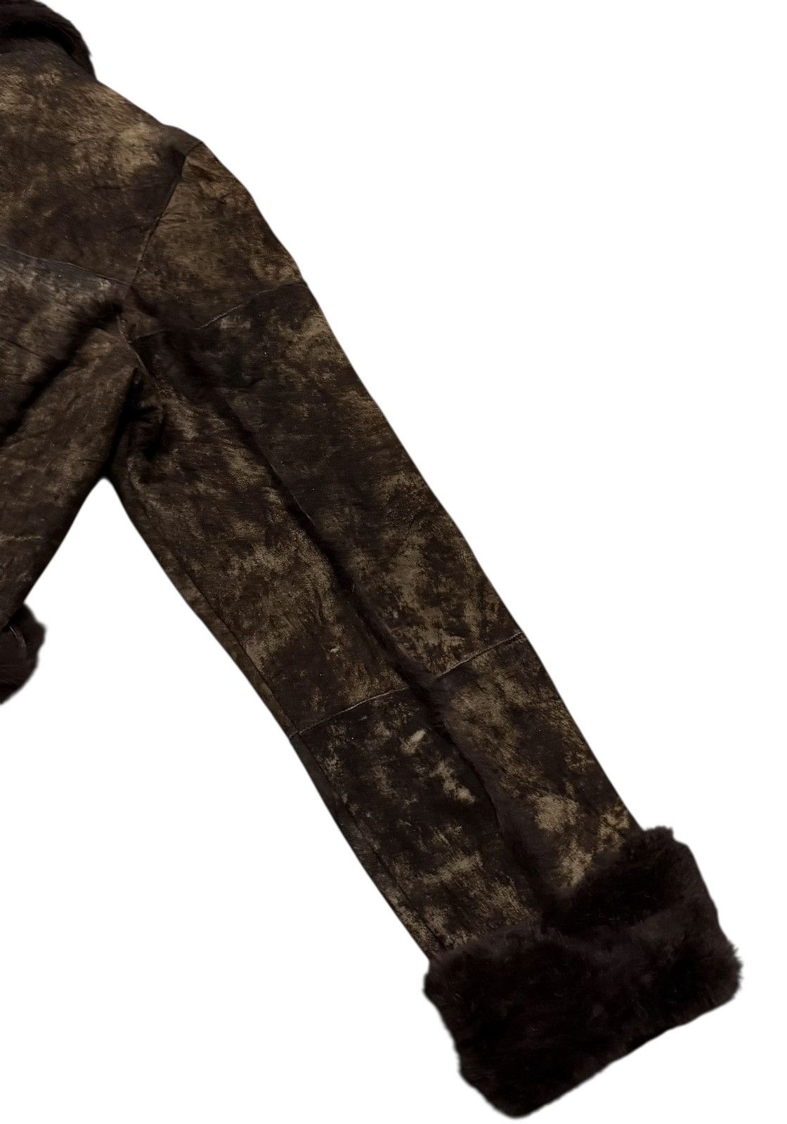 If Six Was Nine Vintage The Ballroom Rabbit Fur Hybrid Pigskin Leather Jaket Size S / US 4 / IT 40 - 14 Thumbnail
