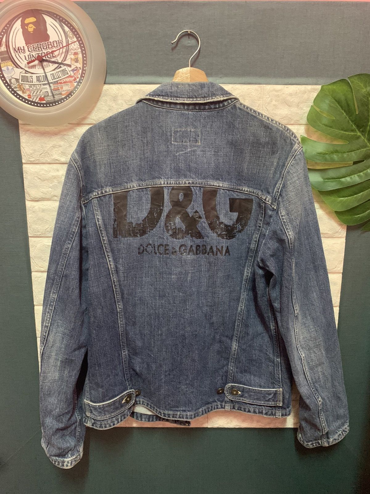 Dolce & Gabbana × Vintage RARE!! Denim Jacket DOLCE & GABBANA Size US M / EU 48-50 / 2 - 1 Thumbnail