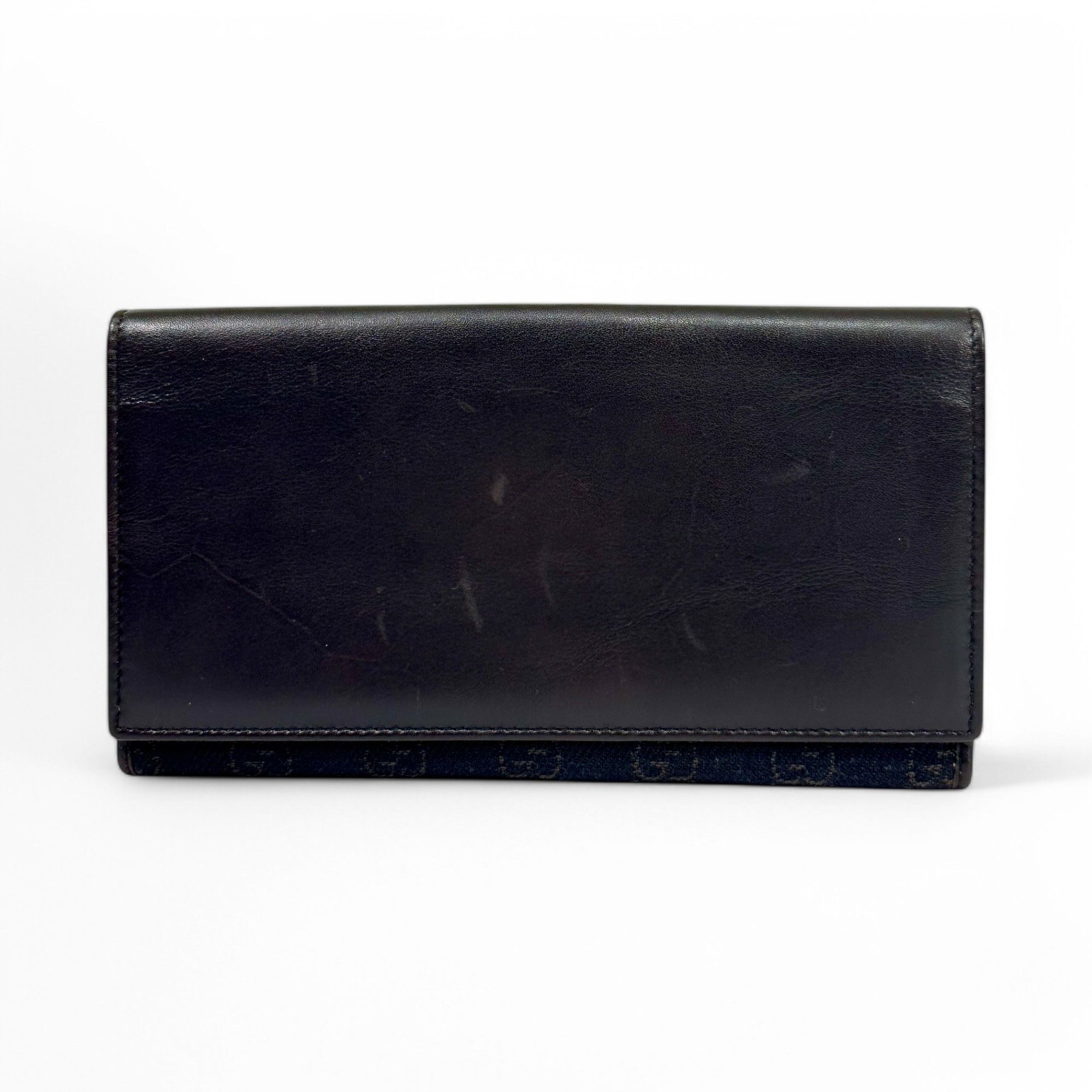 Gucci Gucci Long Wallet GG Monogram Canvas Brown and Gray Size ONE SIZE - 2 Thumbnail