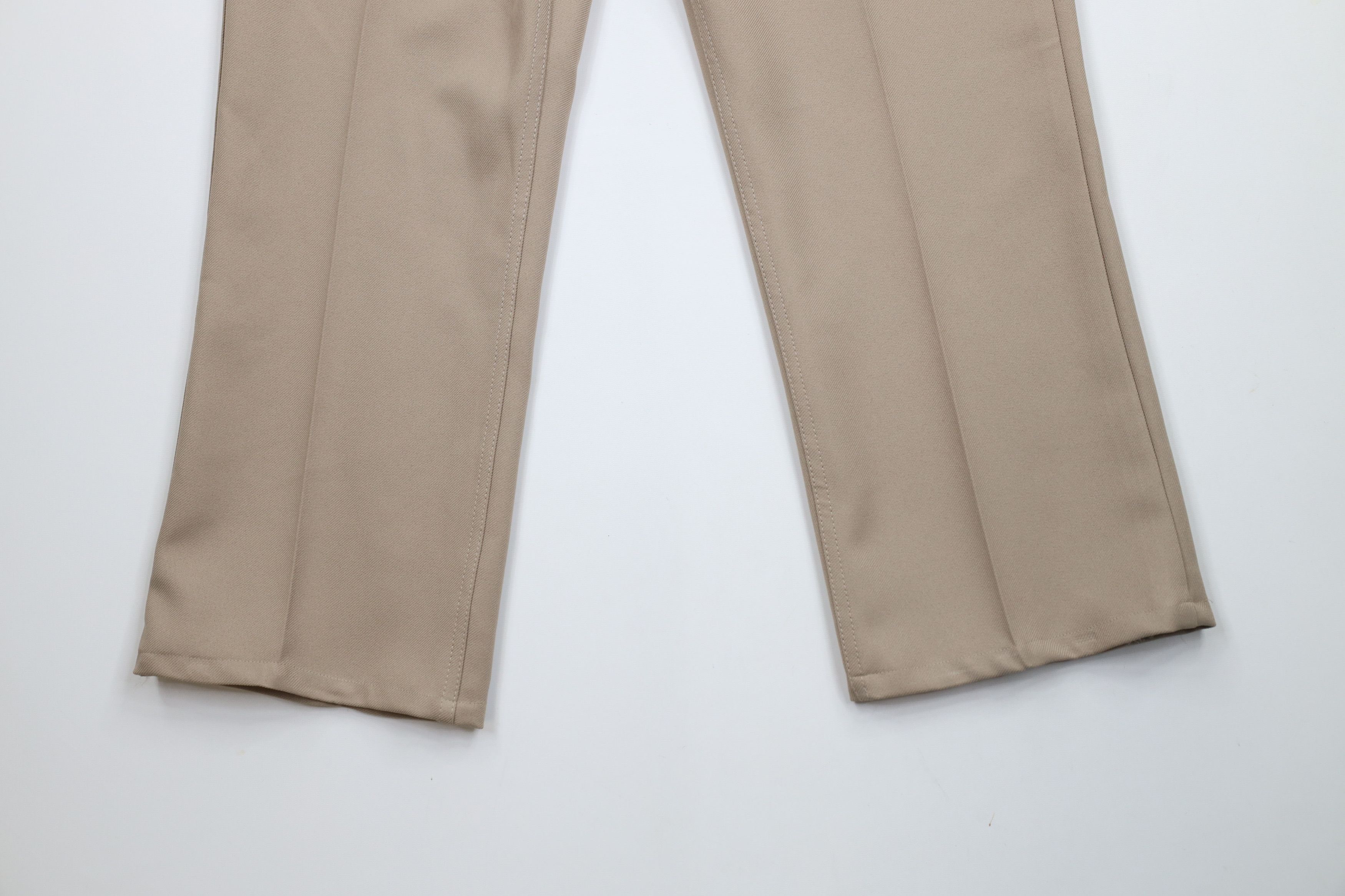Vintage × Wrangler Vintage 90s Wrangler Knit Flared Wide Leg Chino Pants Tan Size US 42 / EU 58 - 4 Thumbnail