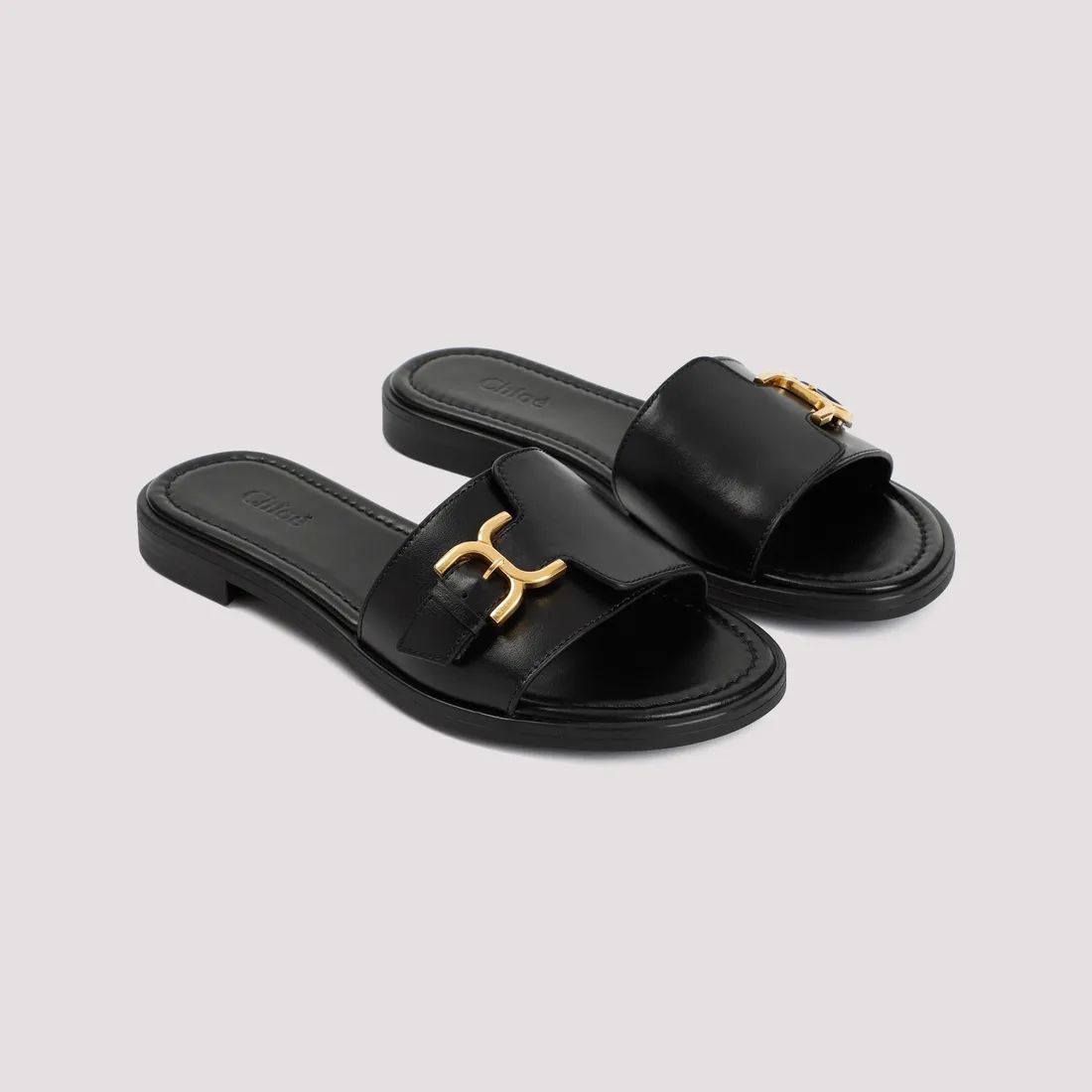 Chloe oc11z1025 Marcie Slides in Black Size US 7 / IT 37 - 3 Thumbnail