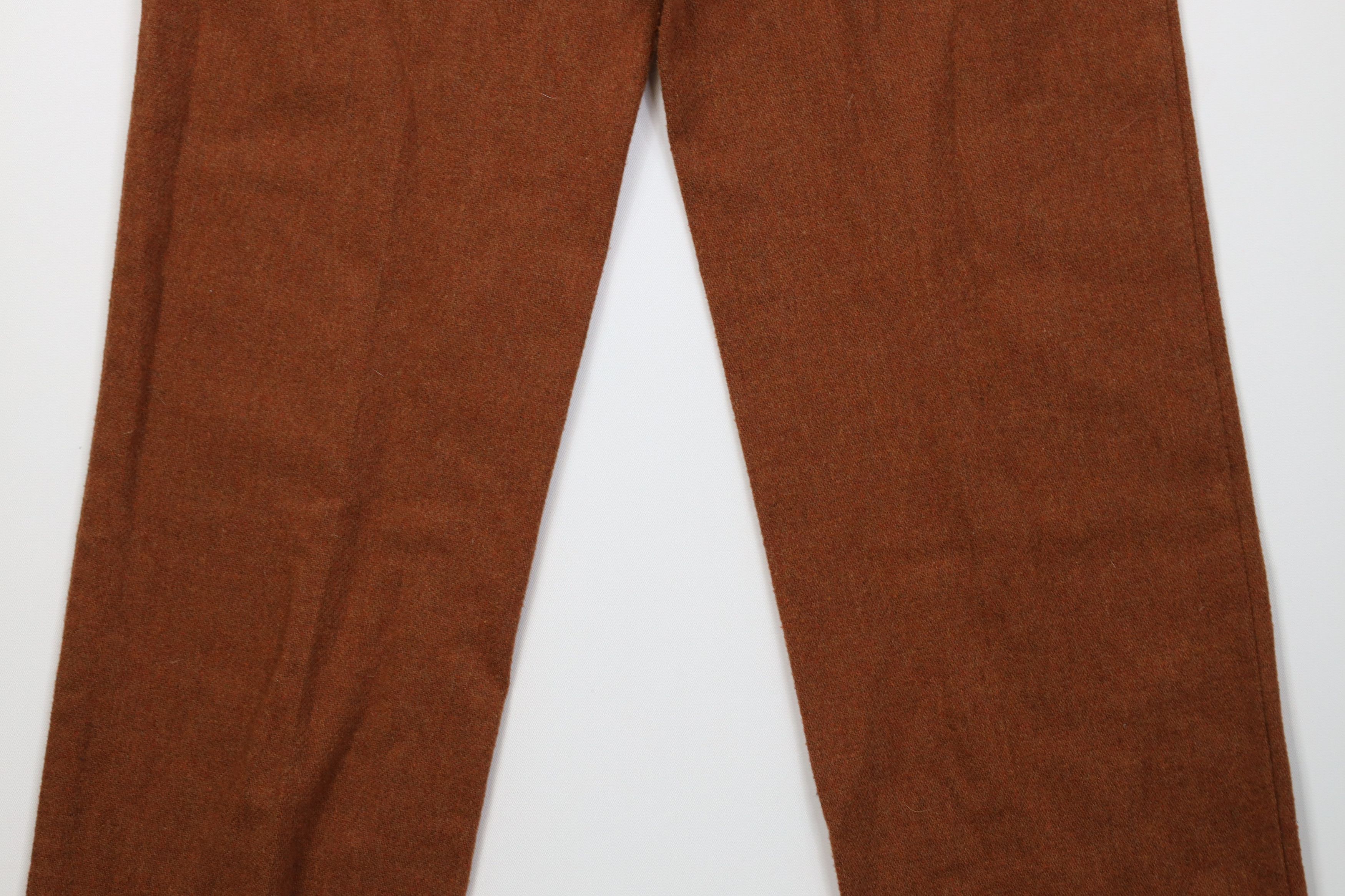 Vintage Vintage 70s Streetwear Flared Chino Pants Rust Brown USA Size 30" / US 8 / IT 44 - 11 Thumbnail