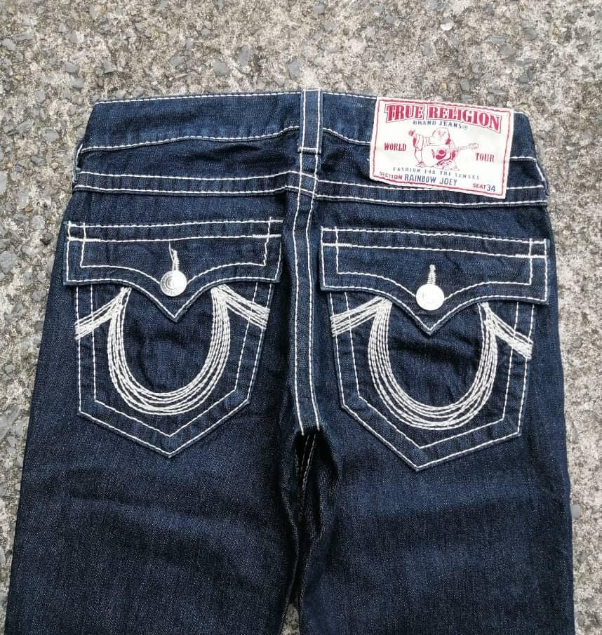 Other True Religion Rainbow Joey Bootcut Denim Jeans Size 30" / US 8 / IT 44 - 2 Thumbnail