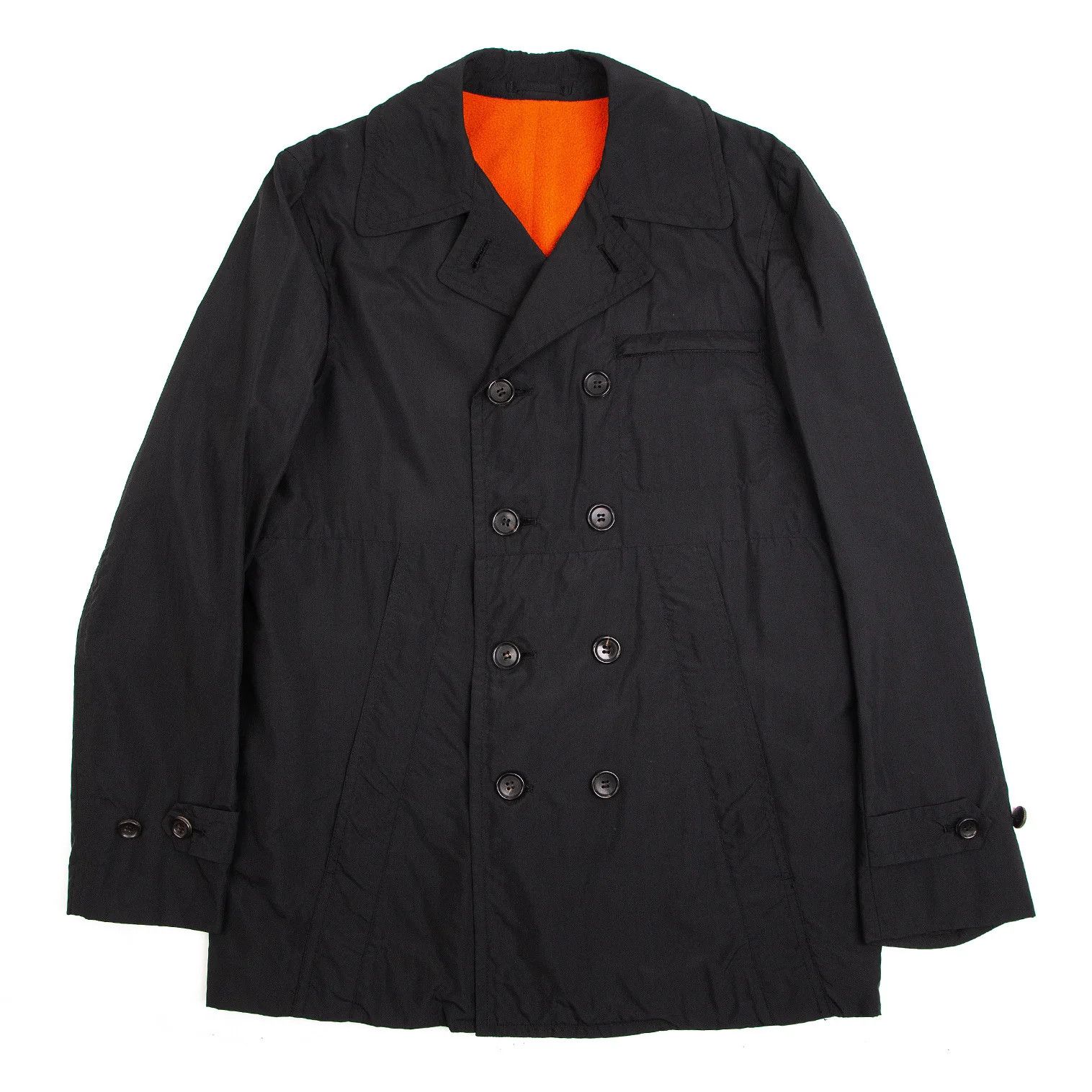 Comme des Garcons Homme Plus Nylon Fleece Lined Double Coat in Black Orange Size L Size US L / EU 52-54 / 3 - 1 Preview
