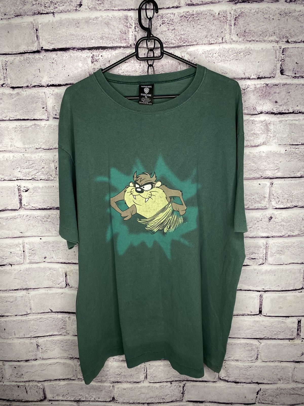 Other Men's Taz Warner Bros Tee vintage overprint logo tee 1996 Size US XL / EU 56 / 4 - 1 Thumbnail