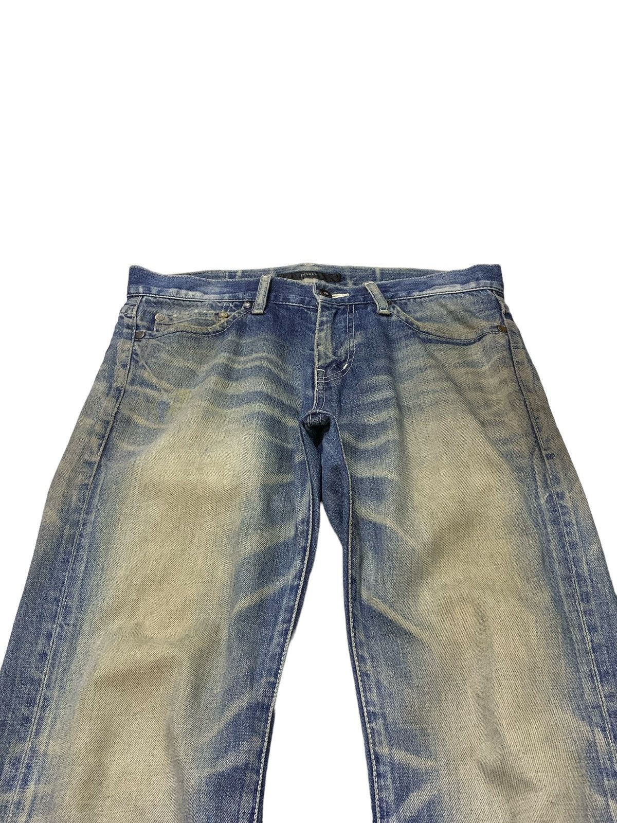 Hysteric Glamour × Japanese Brand Disrev Japan Mud Wash Flared Faded Jeans Size US 32 / EU 48 - 3 Thumbnail