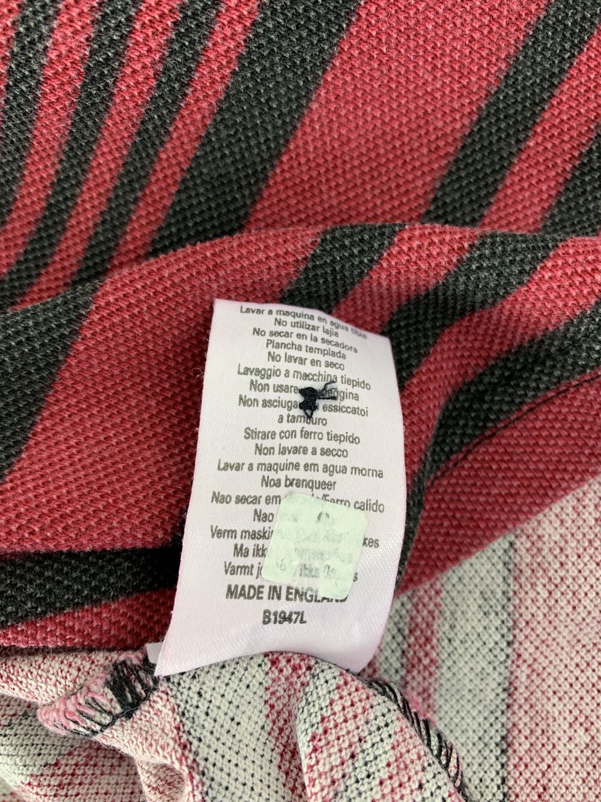 Burberry 90s Burberrys London Red Striped Polo Tee T-shirt Size US XL / EU 56 / 4 - 7 Thumbnail