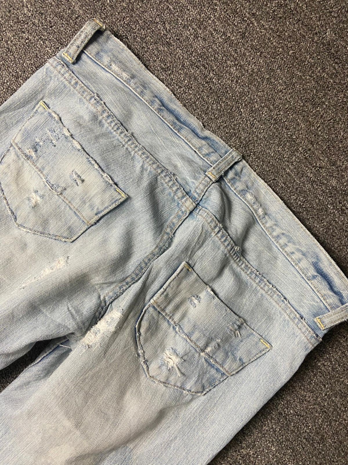 Japanese Brand RNA Brand Punk Distressed Denim Ripped Jeans (165) Size US 33 - 2 Thumbnail