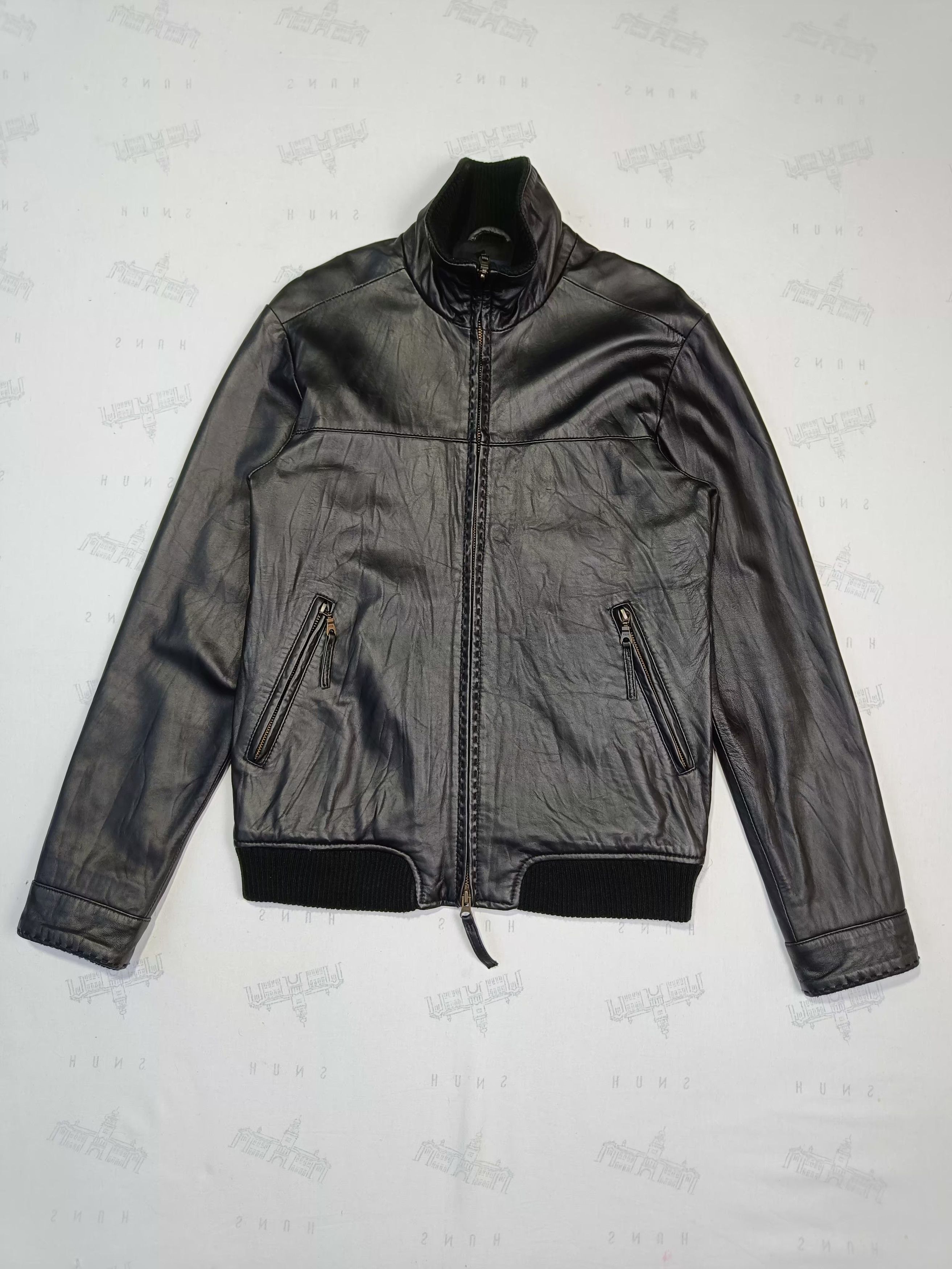 Genuine Leather Steal🔥 Black Sheepskin Crutch Co Leather Jackets Size US S / EU 44-46 / 1 - 4 Thumbnail