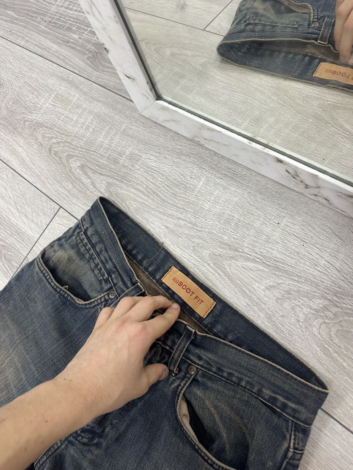 Hysteric Glamour Washed Y2K Flared Bootcut Hysteric Glamour Style Jeans Size US 30 / EU 46 - 5 Thumbnail