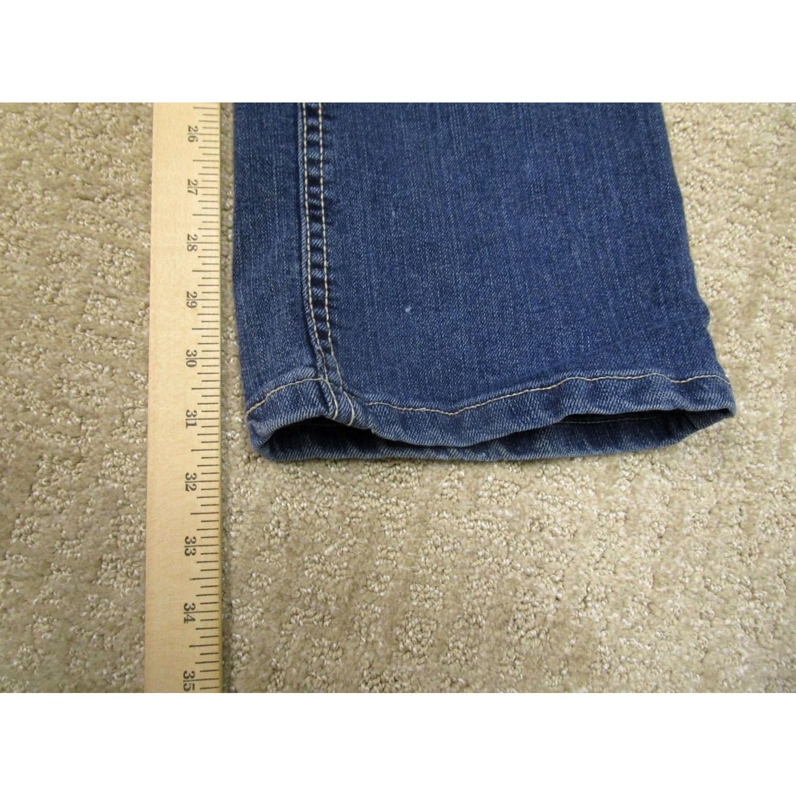 Wrangler Wrangler Jeans Women 4 Blue Mid Rise Bootcut Dark Wash Stretch Denim Pants Size 27" / US 4 / IT 40 - 7 Thumbnail