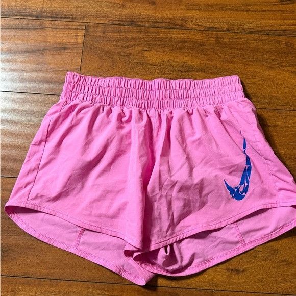 Nike Nike Women's Pink and Blue Athletic Track Shorts Sz Small S Size 24" / US 00 / IT 34 - 3 Thumbnail