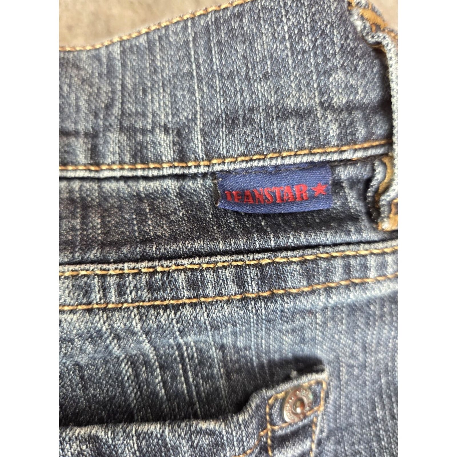 Vintage Jeanstar Jeans Women's Elle Flare Stretch High Rise Denim Jeans 16 Blue Regular Belt Loops 5-Pocket Style Flared Vintage: No, 21st Century? Size 38" / US 16 / IT 52 - 5 Thumbnail