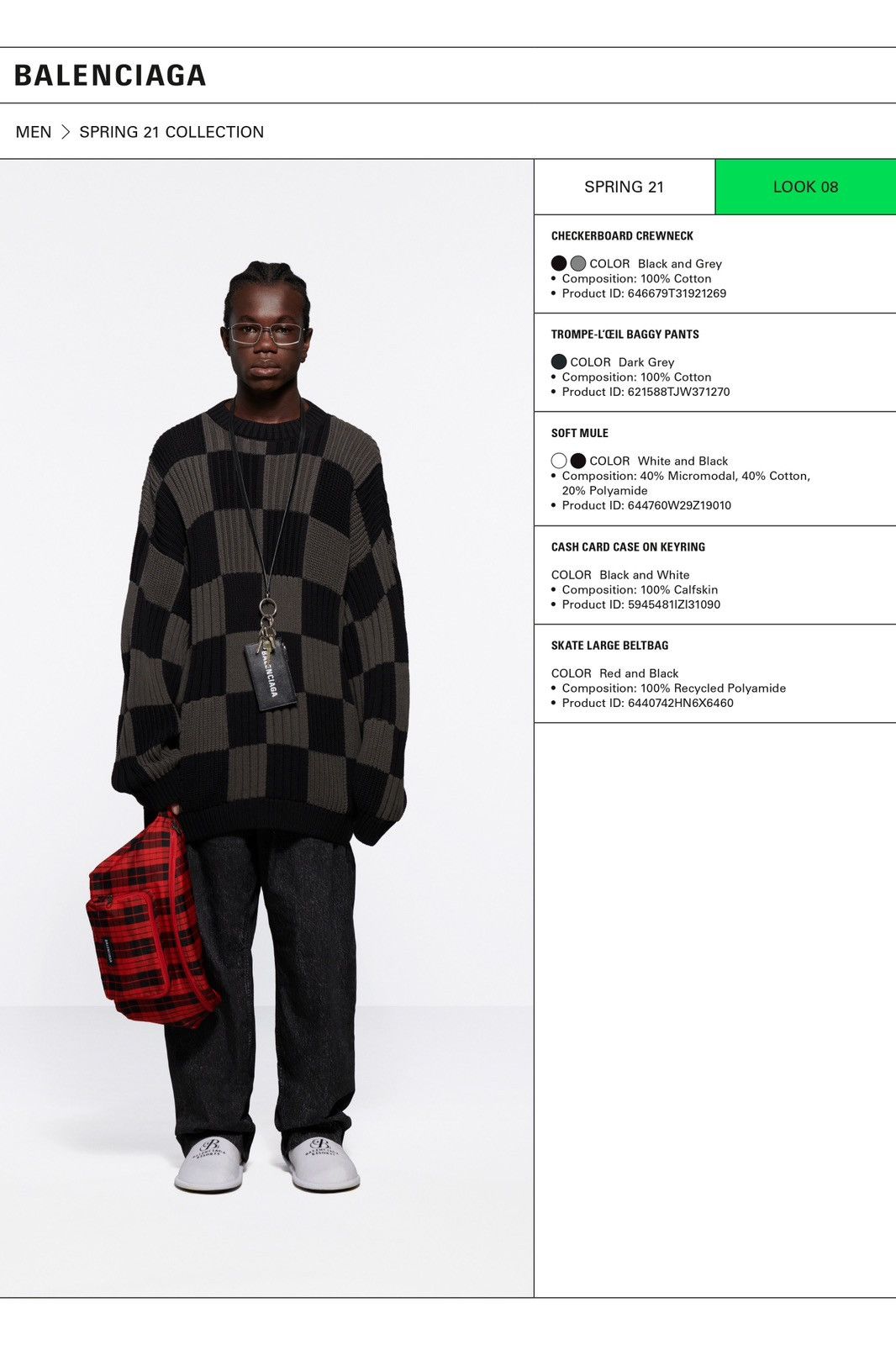 Balenciaga SS21 Checkered Oversized Knit Sweater Size US XS / EU 42 / 0 - 1 Thumbnail