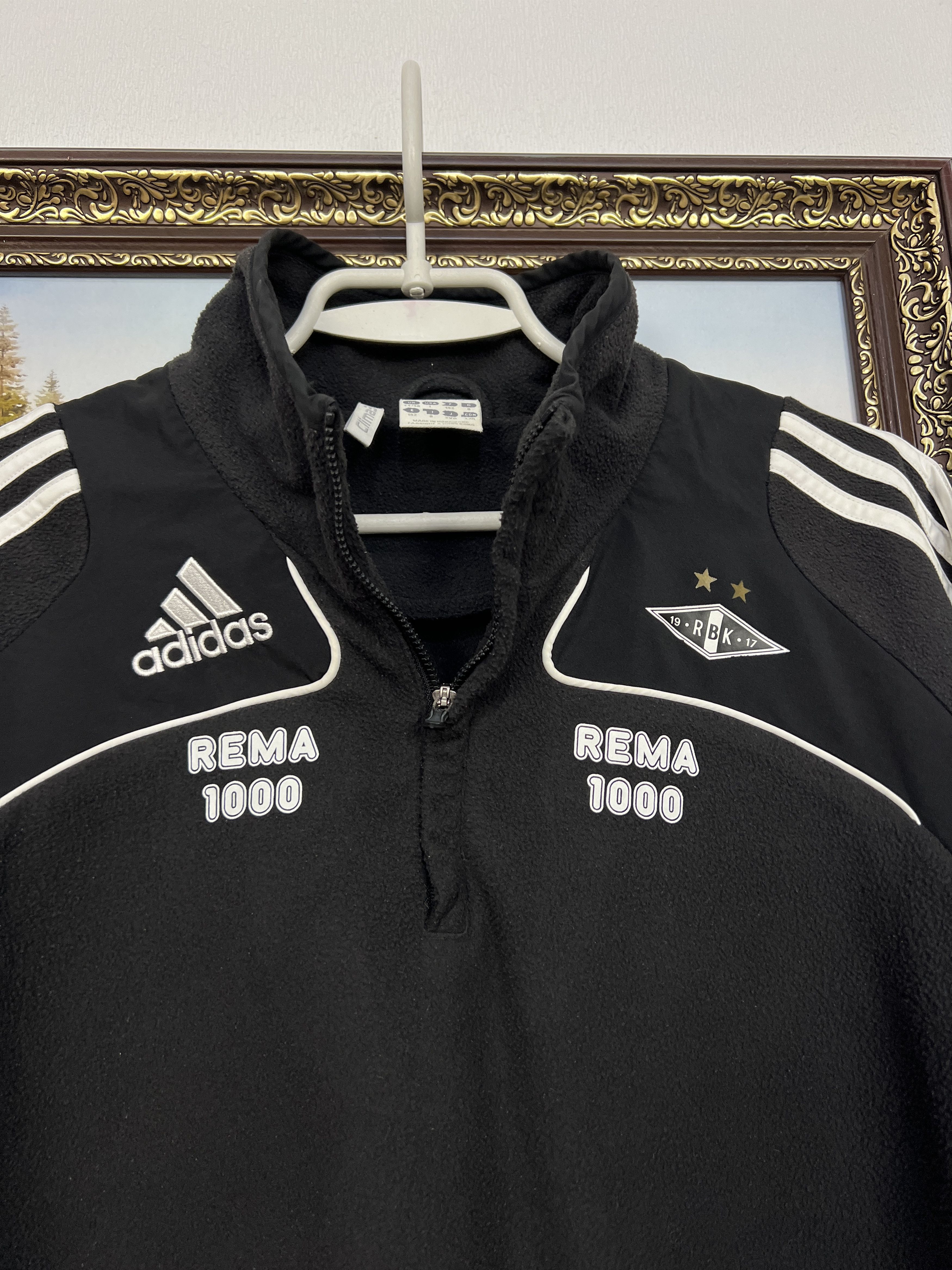 Adidas Vintage Adidas Rosenborg Football Sweatshirt Soccer Fleece Size US L / EU 52-54 / 3 - 3 Thumbnail