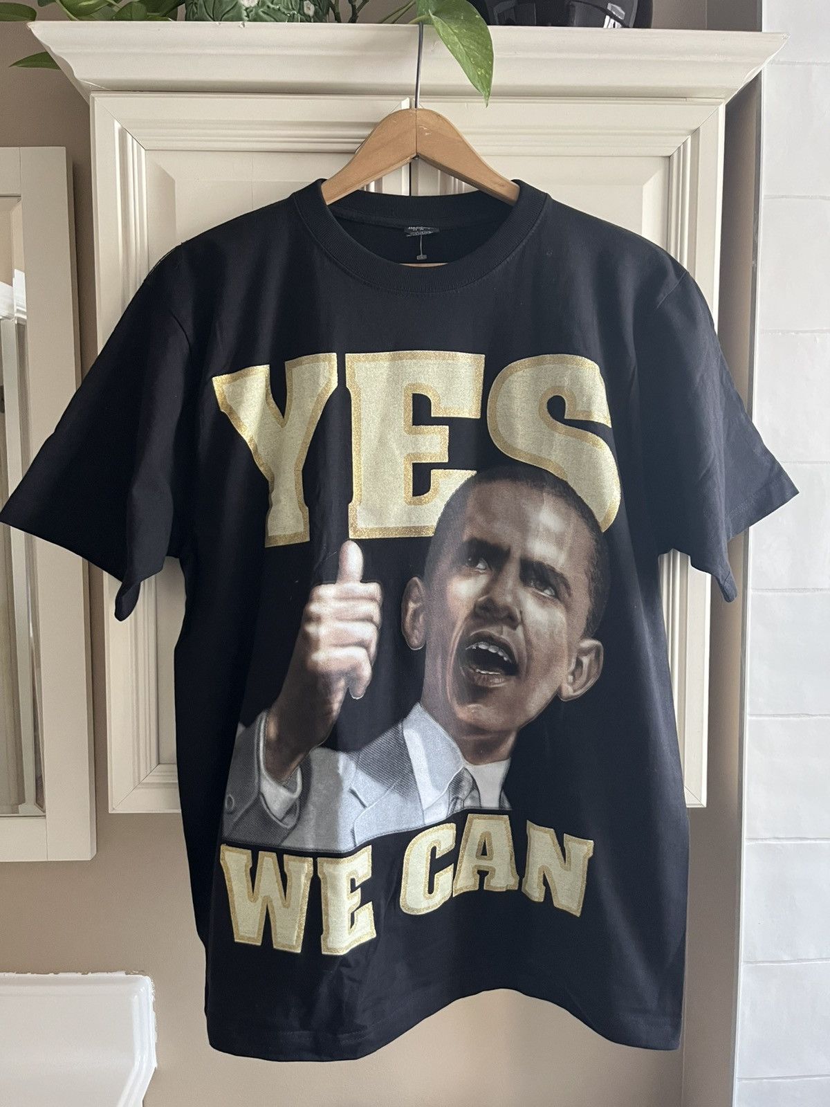 Rap Tees Vintage Y2K Obama Yes We Can Bootleg Tee Size US XL / EU 56 / 4 - 1 Thumbnail