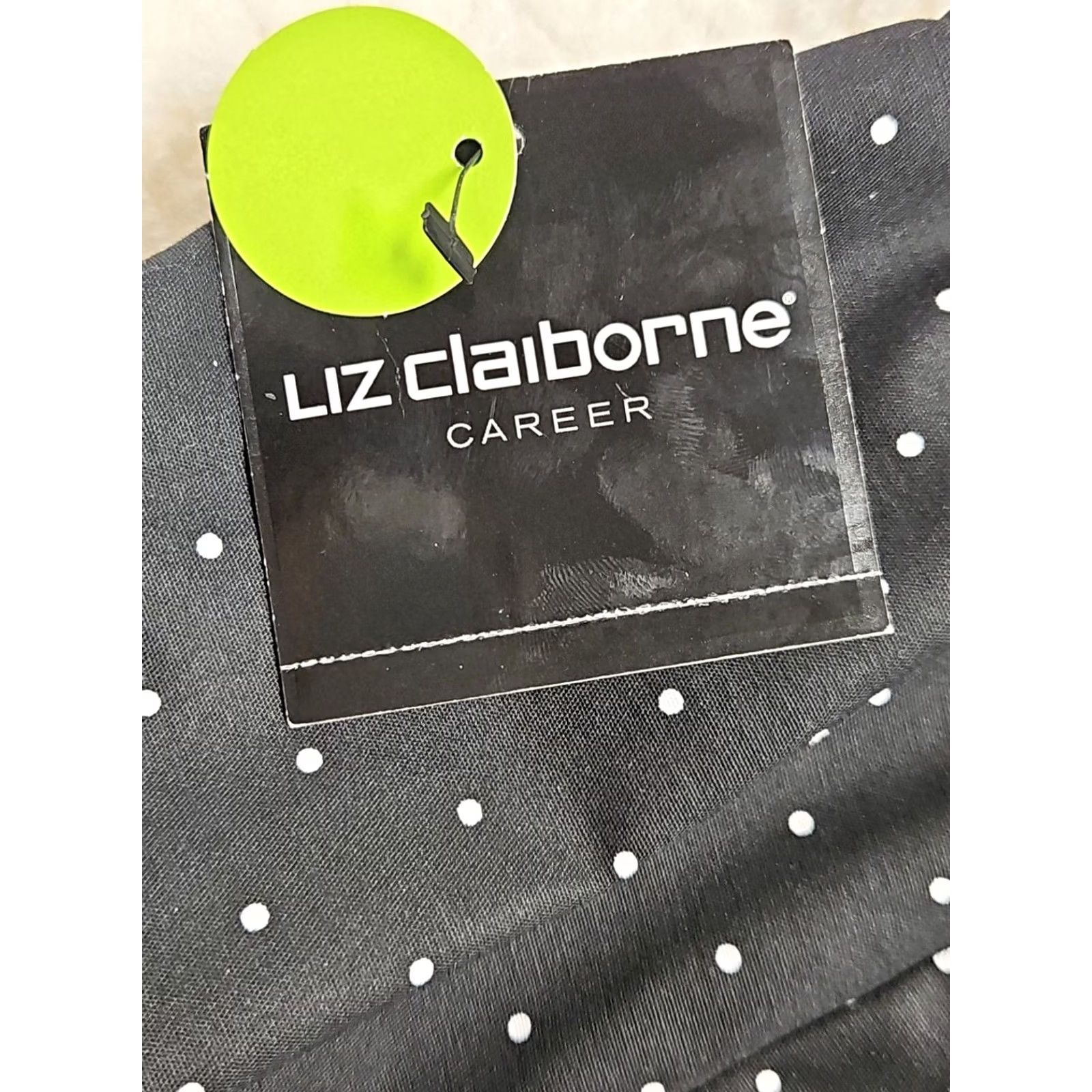Liz Claiborne Liz Claiborne Pencil Skirt Women’s Career Size 6 Black With White Polkadots NWT Size 28" / US 6 / IT 42 - 5 Thumbnail