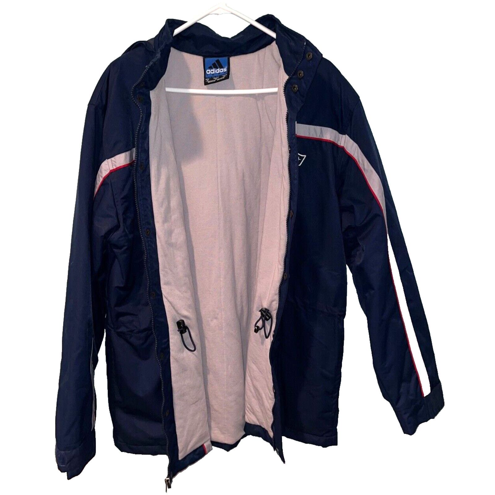 Adidas New England Patriots Adidas Hooded Full Zip Jacket Sz. M NFL Size US M / EU 48-50 / 2 - 10 Thumbnail