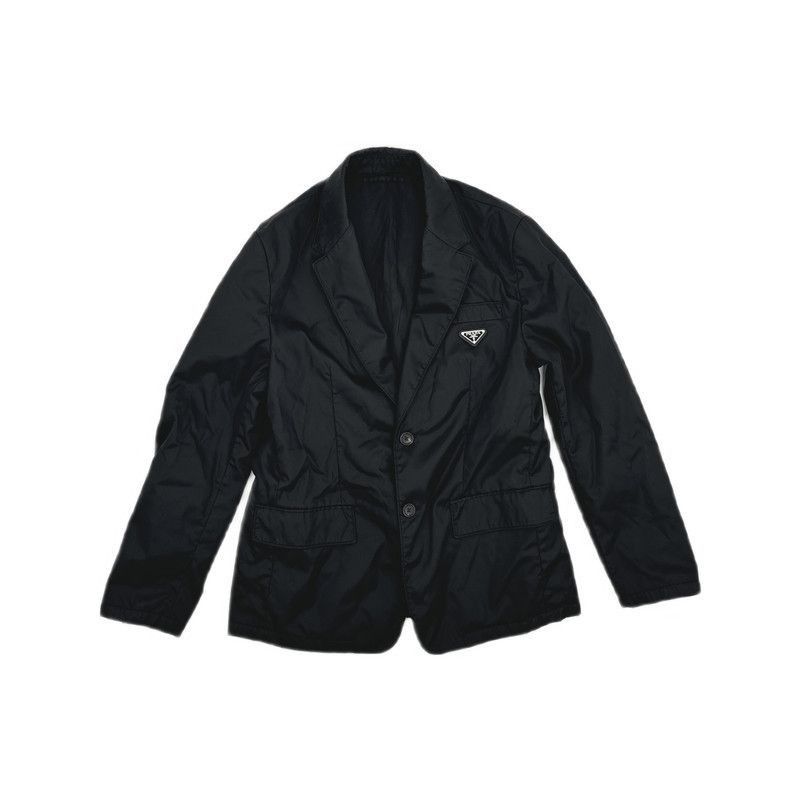 Prada PRADA Black SingleBreasted Suit Jacket-2506 Size US XL / EU 56 / 4 - 2 Thumbnail