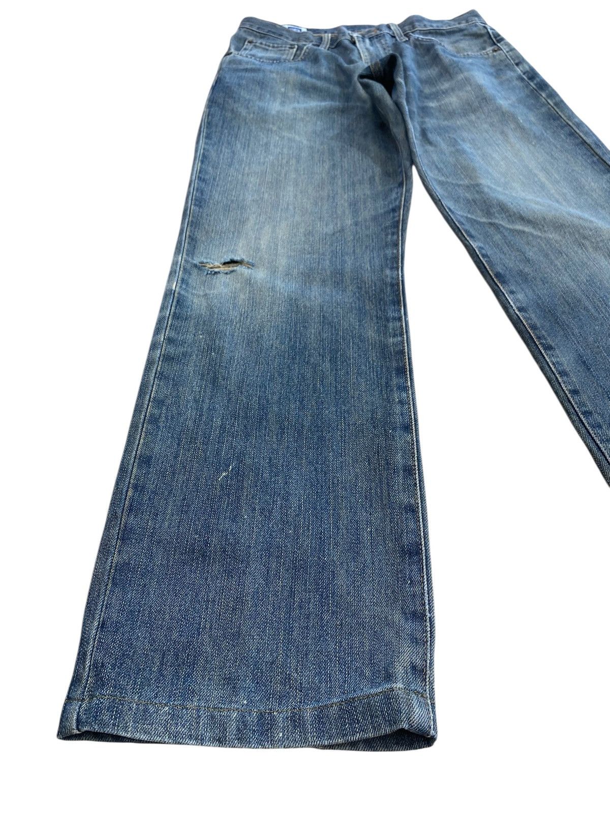 Edwin Edwin Brand Faded Wash Ripped Style Loose Jeans Size US 30 / EU 46 - 7 Thumbnail