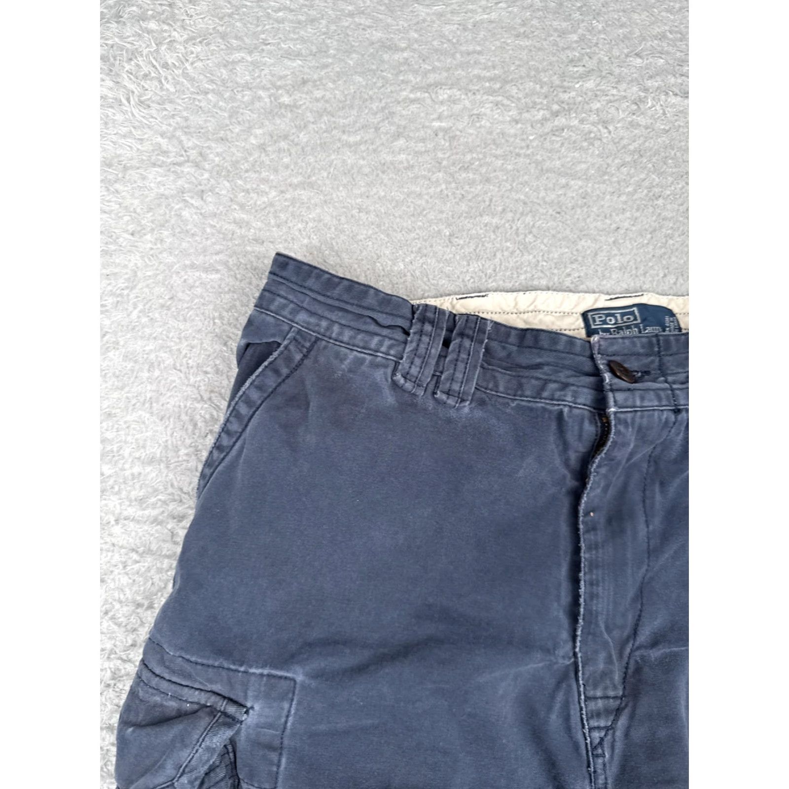 Polo Ralph Lauren Polo Ralph Lauren Shorts Men 35x10 Blue Cargo Utility Pockets 100% Cotton Casual Size US S / EU 44-46 / 1 - 4 Thumbnail
