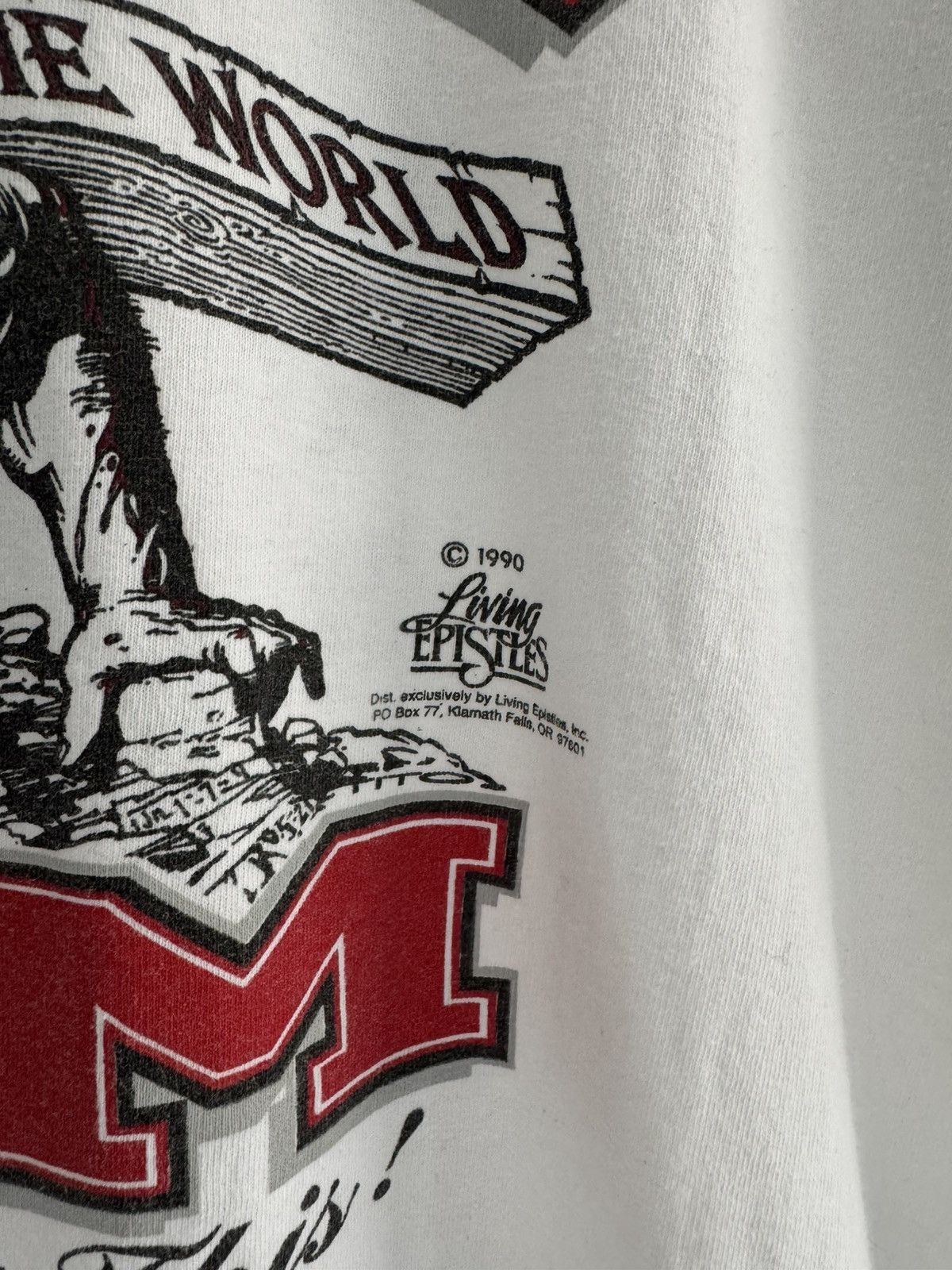 Other Vintage 1990 Lord’s Gym Jesus Living Epistles Tee Size US L / EU 52-54 / 3 - 3 Thumbnail