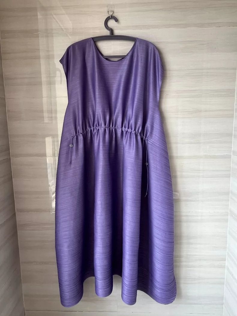 Issey Miyake Issey Miyake size:5 Purple dress Size XS / US 0-2 / IT 36-38 - 2 Thumbnail