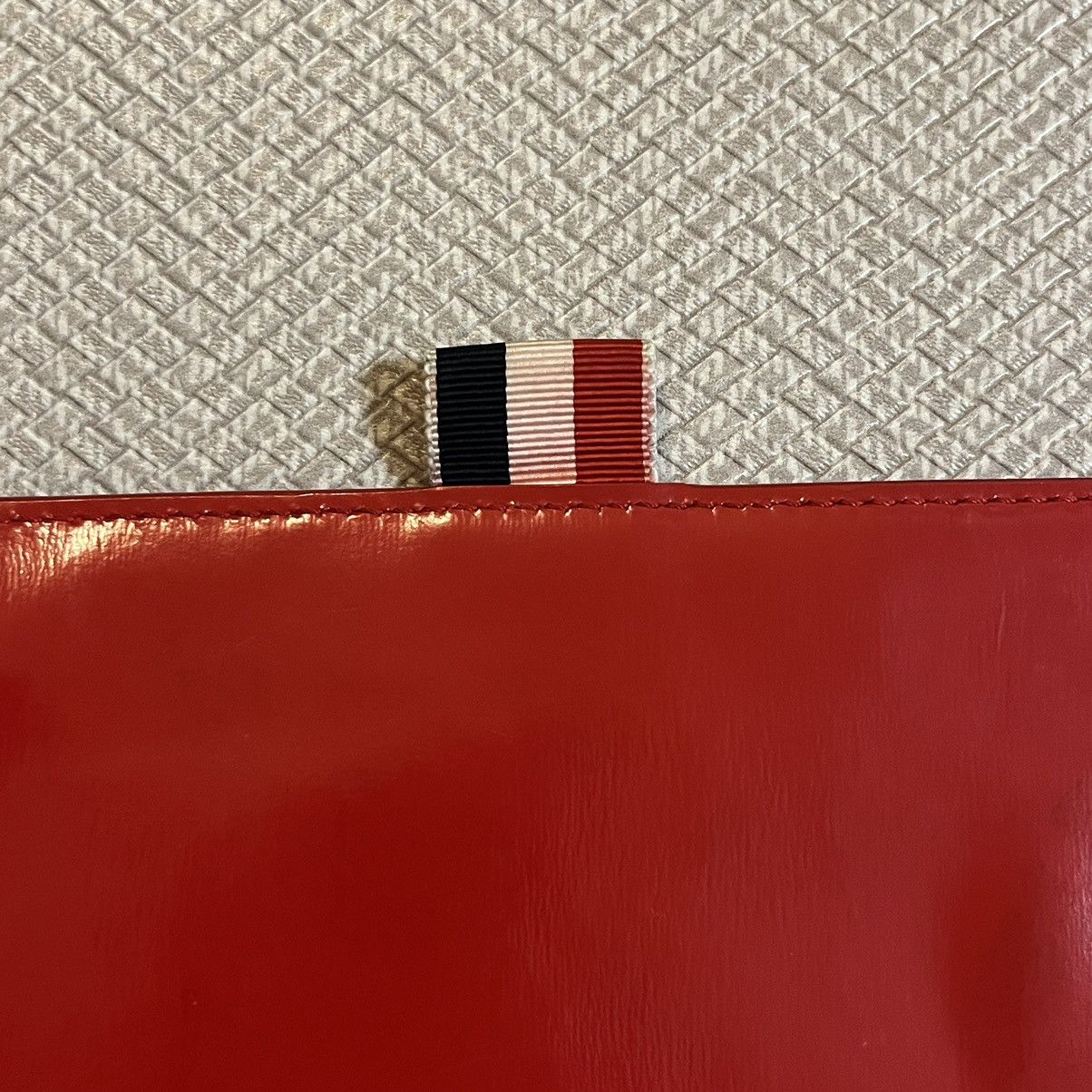 Thom Browne Thom Browne Large Leather Pouch Size ONE SIZE - 4 Thumbnail
