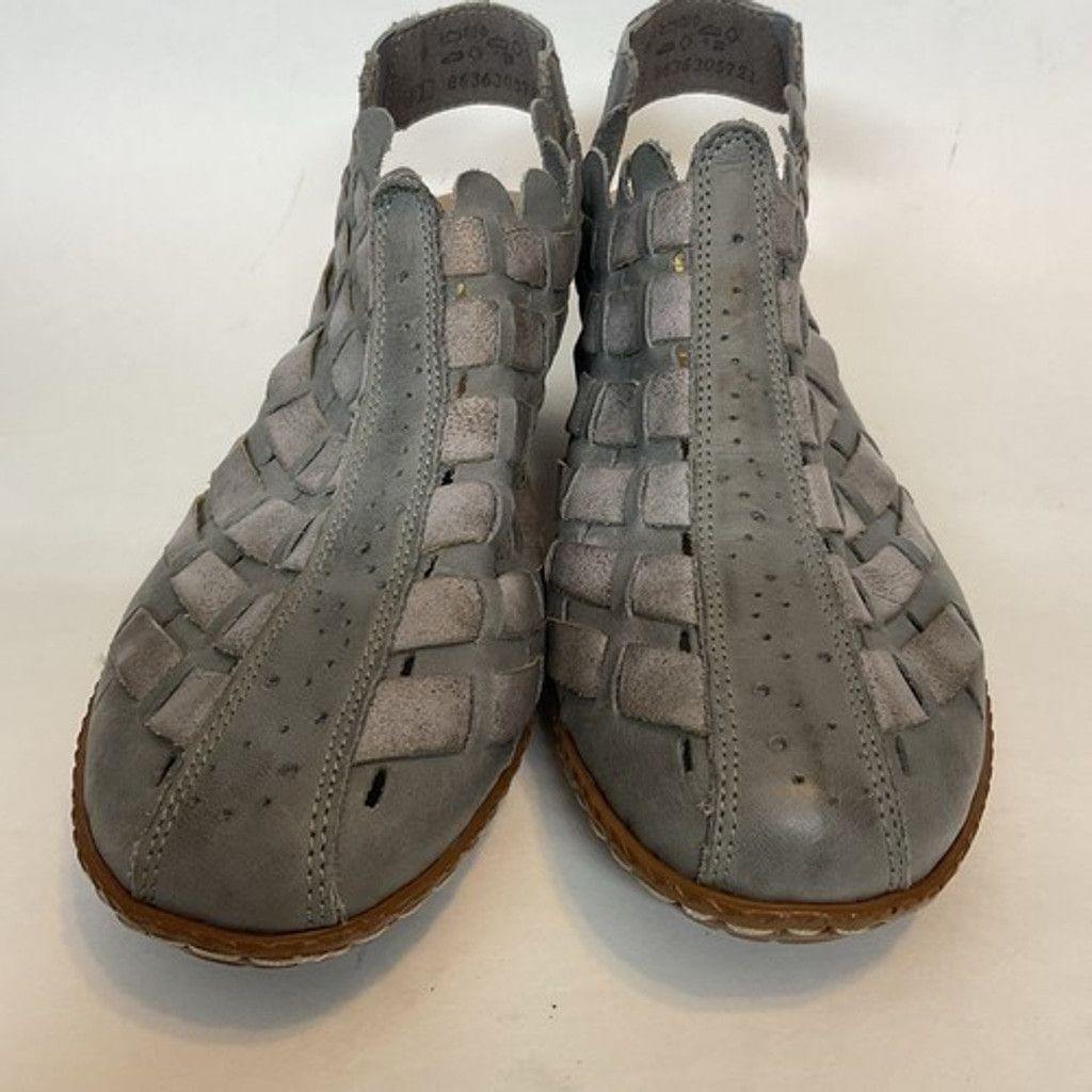 Rieker Rieker Sina Soft Weaven Leath Slingback Shoes Women 41/US9.5 Size US 11 / IT 41 - 9 Thumbnail