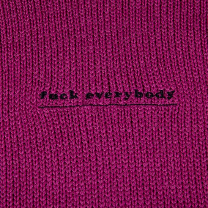 Supreme Supreme Fuck Everybody Sweater Magenta Medium | Grailed