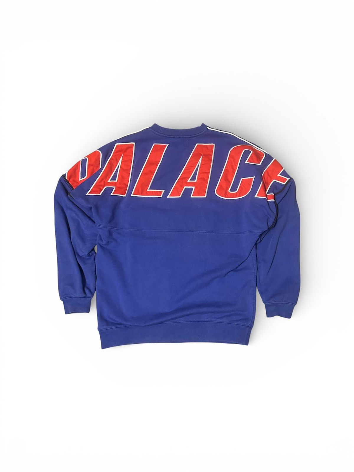 Palace Palace Jumbo Drop Crew Sweatshirt Blue - Size M Size US M / EU 48-50 / 2 - 2 Thumbnail