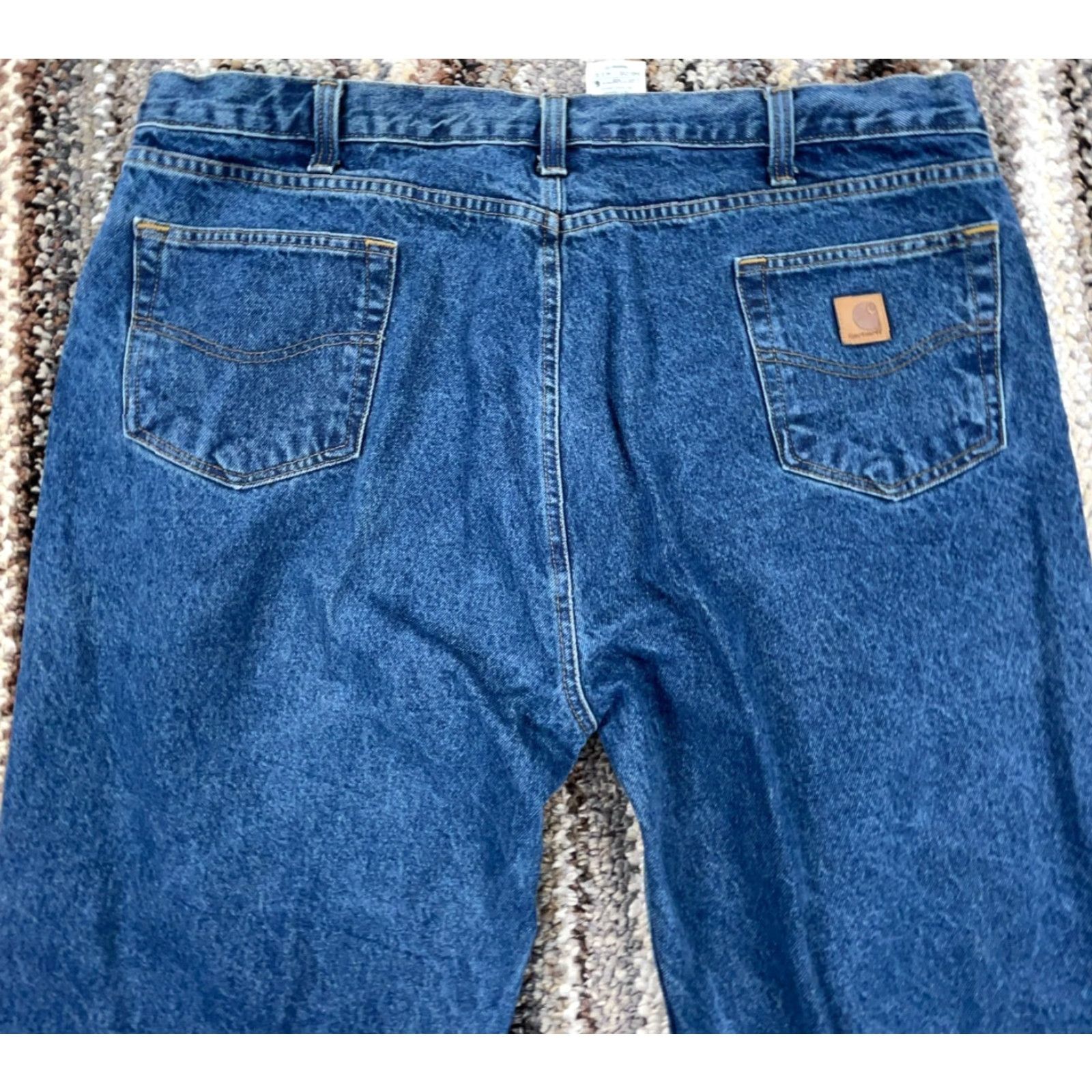 Carhartt Carhartt Jeans Men 44x32 Straight Leg Relaxed Fit Dark Wash Work Wear Baggy Size US 44 / EU 60 - 3 Thumbnail