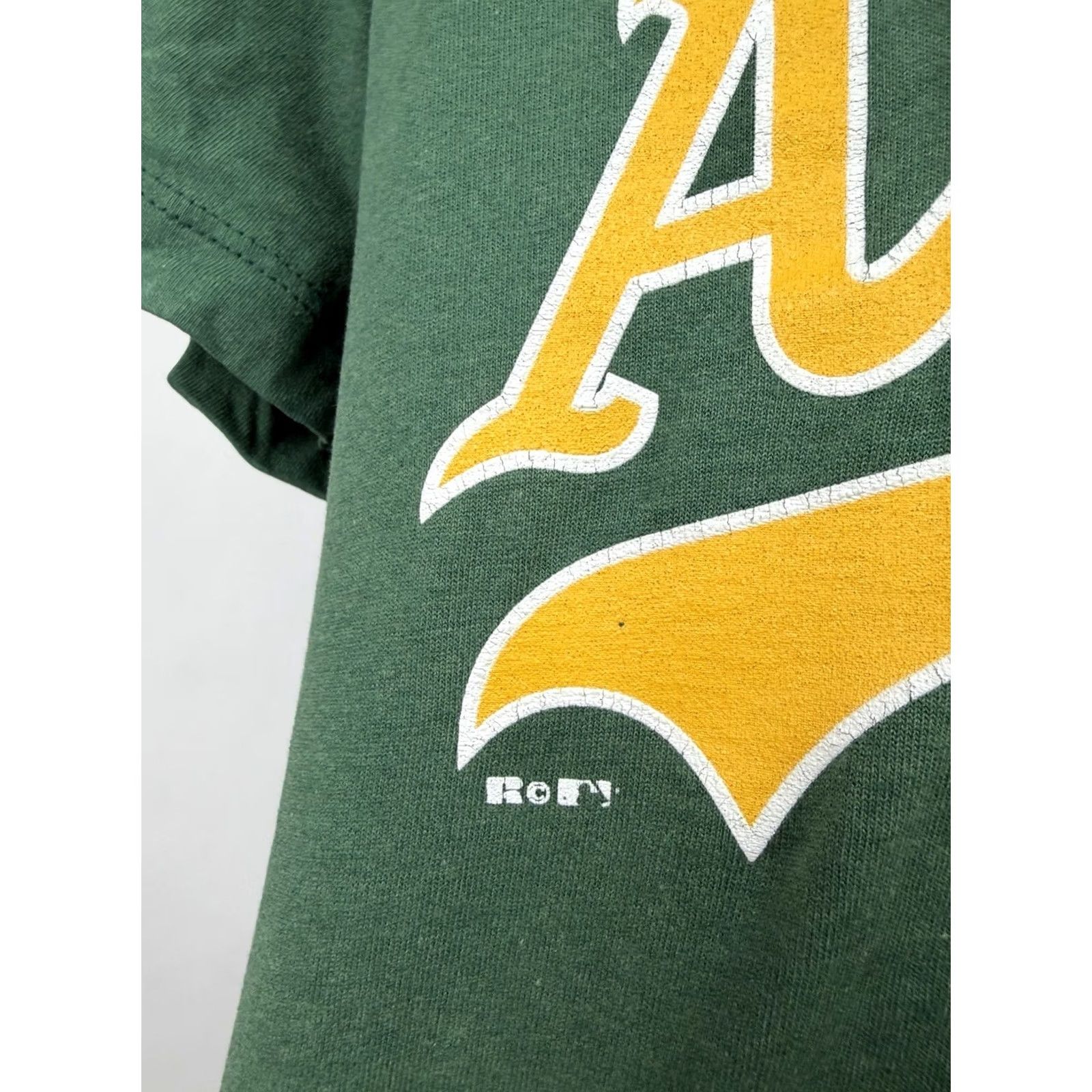 Russell Athletic VINTAGE Russell Athletic Baseball T-Shirt Mens M Green 90s Graphic Print V-Neck Short Sleeve Shirt Mens Size US M / EU 48-50 / 2 - 4 Thumbnail