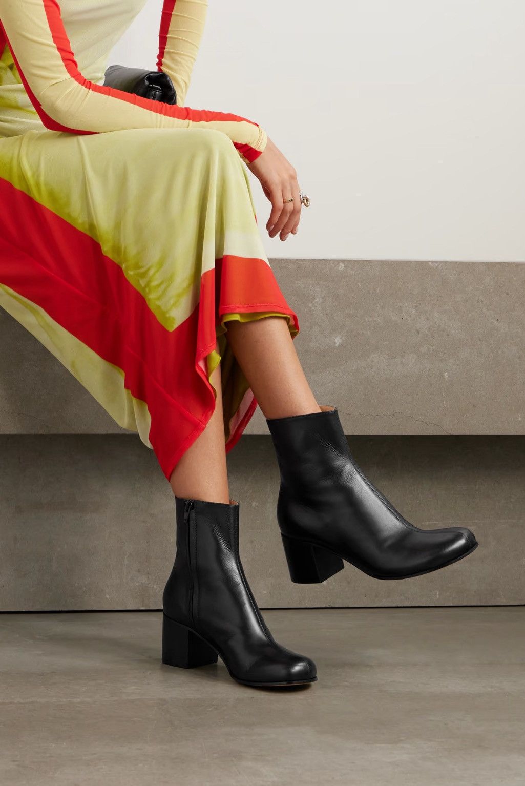 Loewe Loewe Terra 60MM Leather Ankle Booties size 39 Size US 9 / IT 39 - 3 Thumbnail