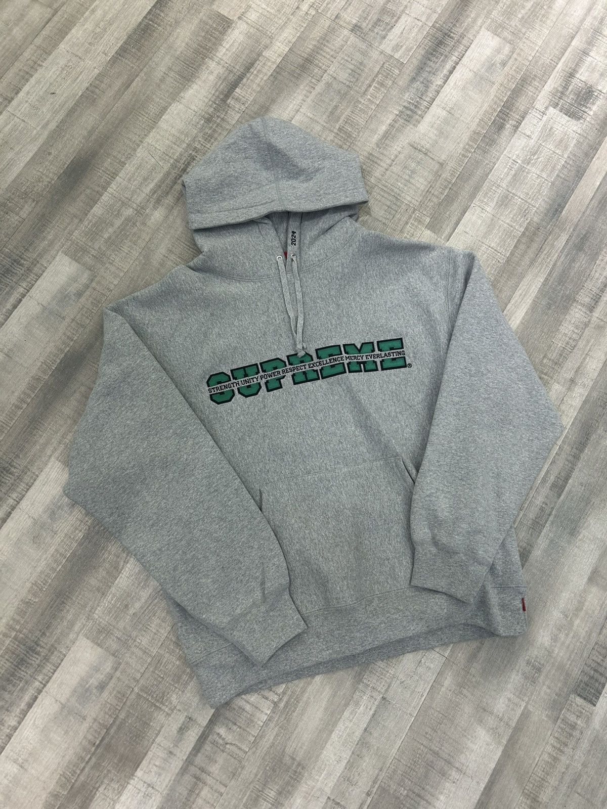 Supreme Supreme Collegiate Acronym Hooded Sweatshirt Size US L / EU 52-54 / 3 - 1 Thumbnail