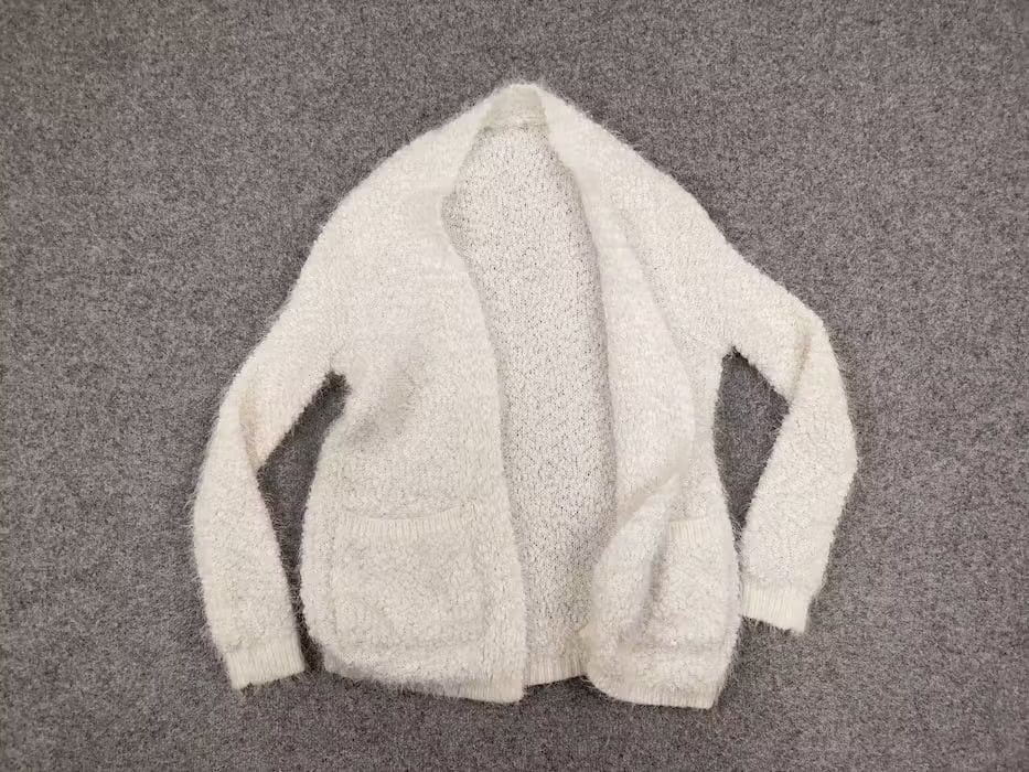 Japanese Brand Rare Vintage Japanese Cardigan Mohair Style Fuzzy Sweater Size L / US 10 / IT 46 - 7 Thumbnail