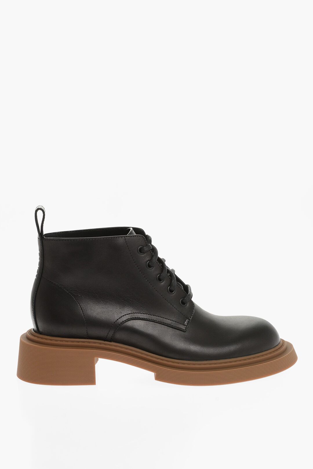 image of Loewe Og1Mm0424 Leather Combat Boots In Black, Men's (Size 9)