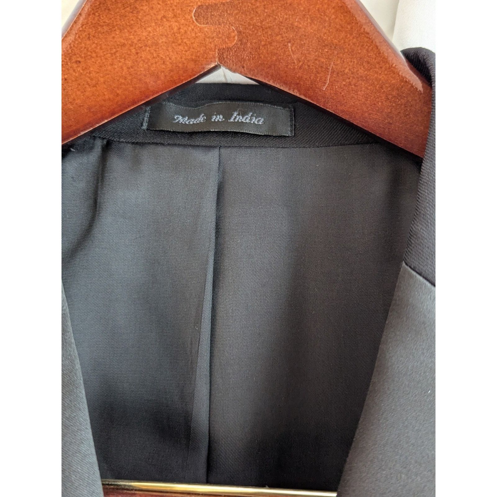 Calvin Klein Tuxedo Jacket Size 42S 100% Wool 2 Button Notch Lapel Size 42S - 17 Thumbnail