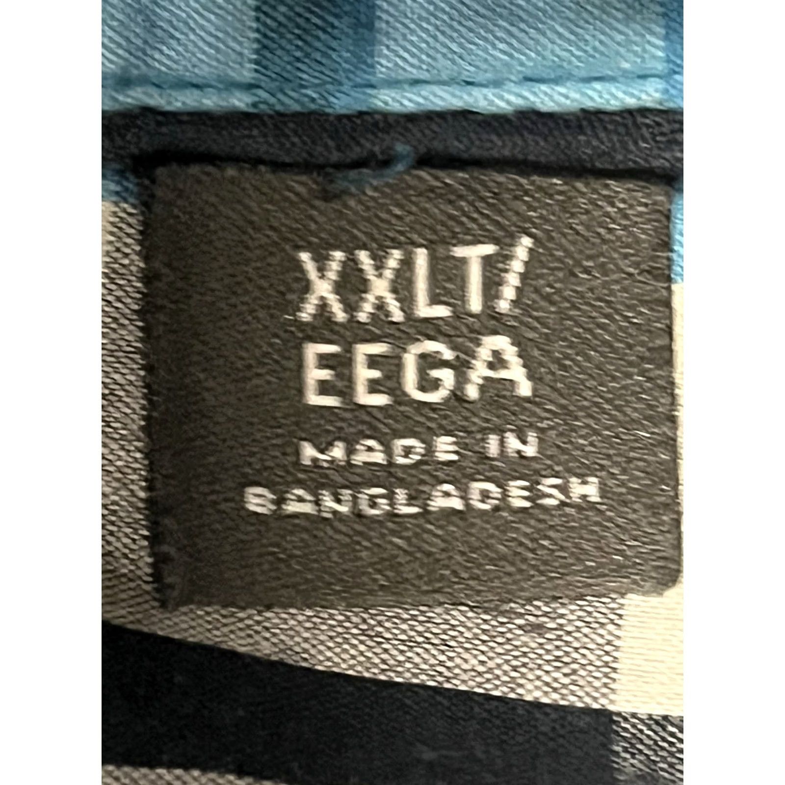 Vintage VINTAGE Covington Button-Up Shirt Plaid Blue 2XLT Mens Big & Tall Short Sleeve? Size US XXL / EU 58 / 5 - 6 Thumbnail