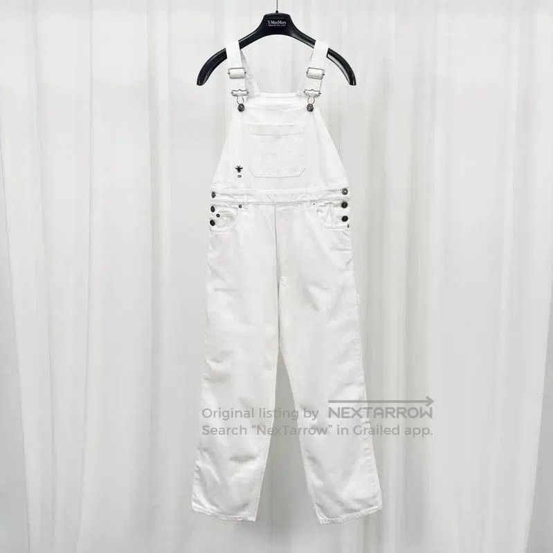 Dior Dior White Denim Logo Embroidered Casual Pants . Size 23" - 1 Thumbnail