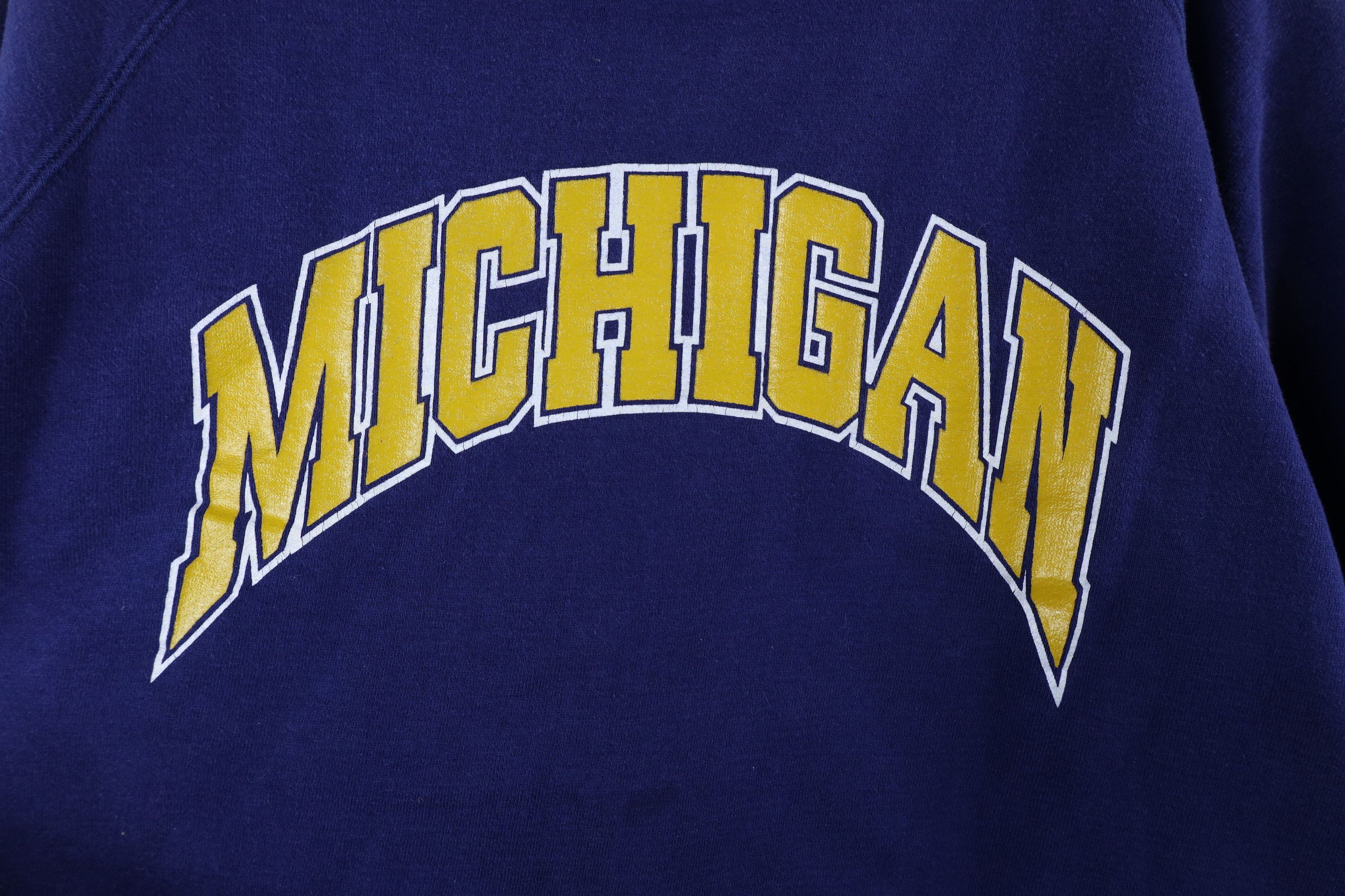 Vintage Vintage 70s Out University of Michigan Crewneck Sweatshirt Size L / US 10 / IT 46 - 4 Thumbnail