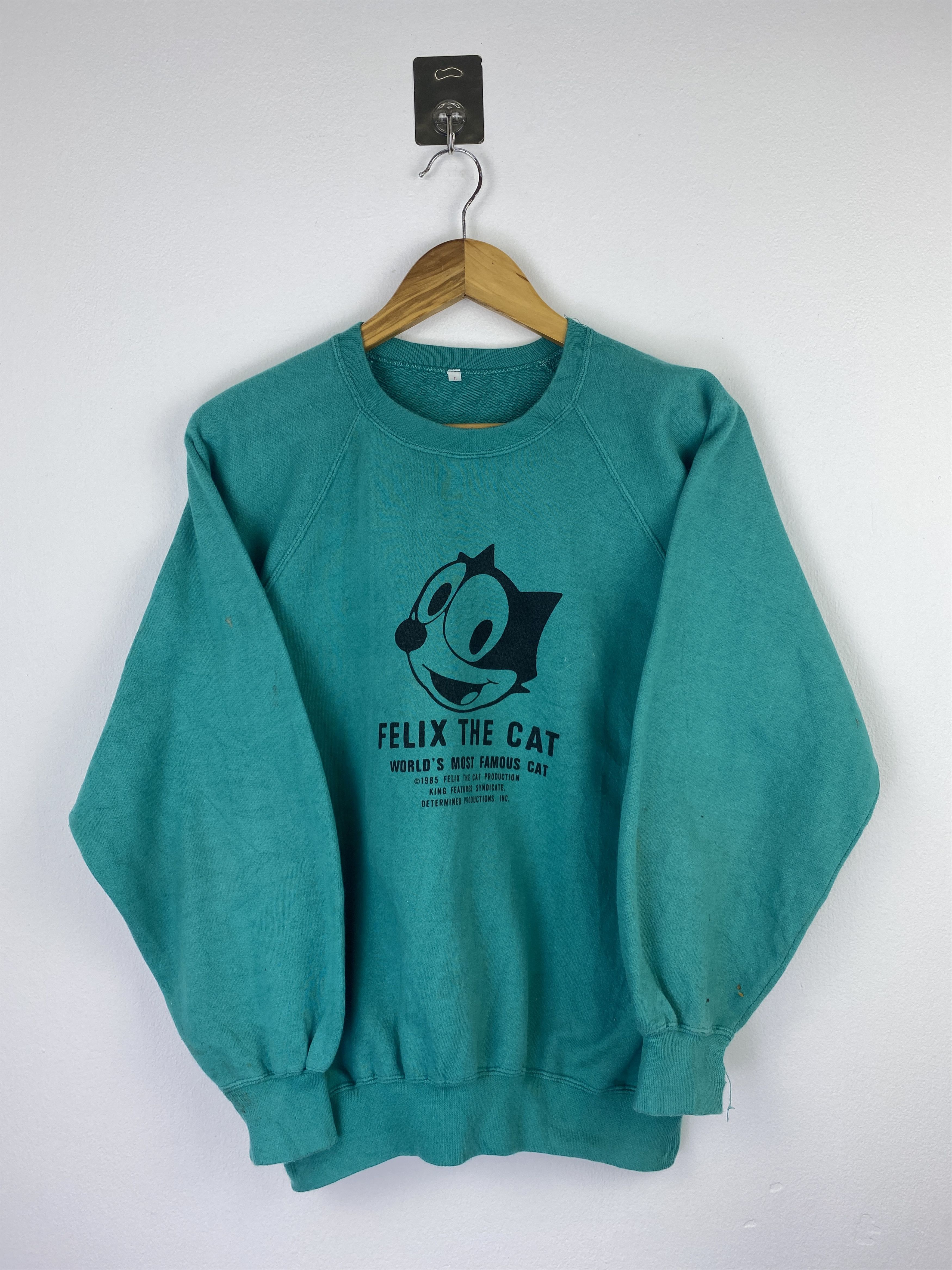 Felix Vintage 80s Felix The Cat Crewneck Sweatshirt SH0405 Size US L / EU 52-54 / 3 - 1 Thumbnail