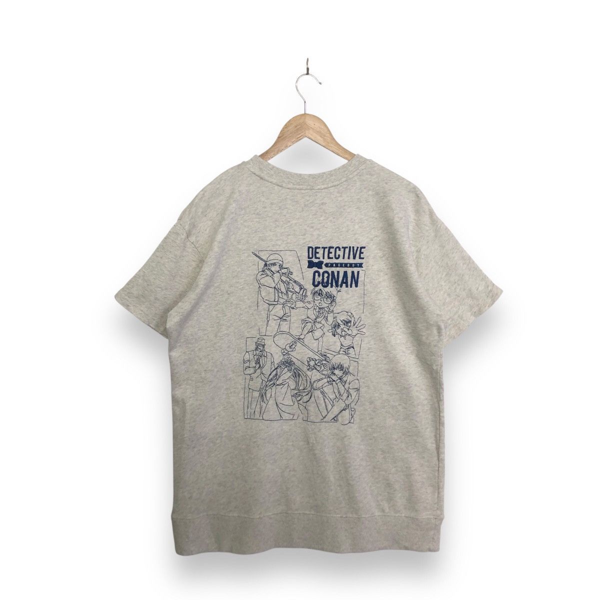Japanese Brand PAGEBOY X DETECTIVE CONAN ANIME BACKHITT TSHIRT Size US L / EU 52-54 / 3 - 3 Thumbnail
