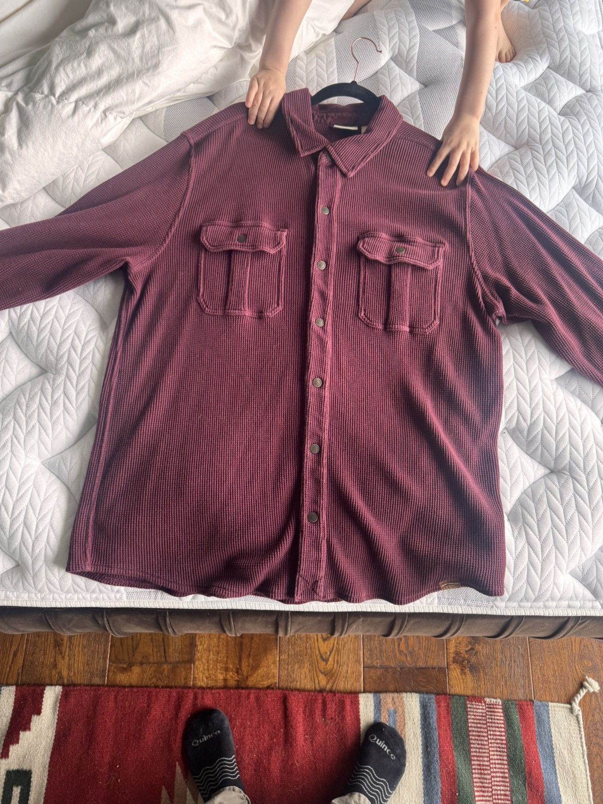 L.L. Bean BeanBuilt Waffle Overshirt Size US XL / EU 56 / 4 - 2 Thumbnail