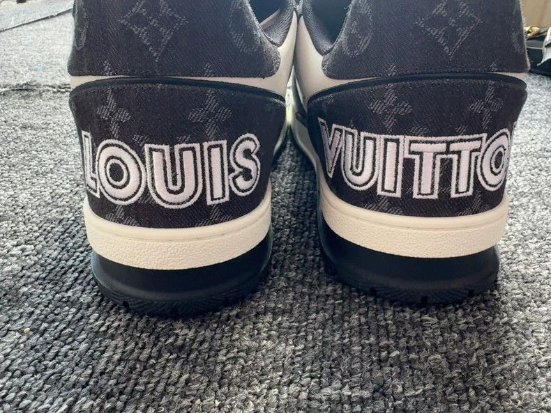 Louis Vuitton Louis Vuitton Trainer leather calfskin lace-up low-cut fas Size US 10 / EU 43 - 6 Thumbnail