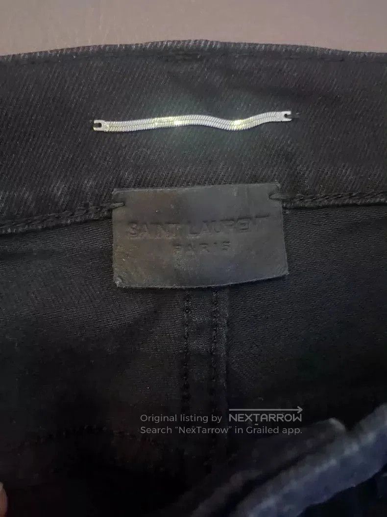 Saint Laurent Paris Saint Laurent Black Slim Fit Jeans. Size US 32 / EU 48 - 2 Thumbnail