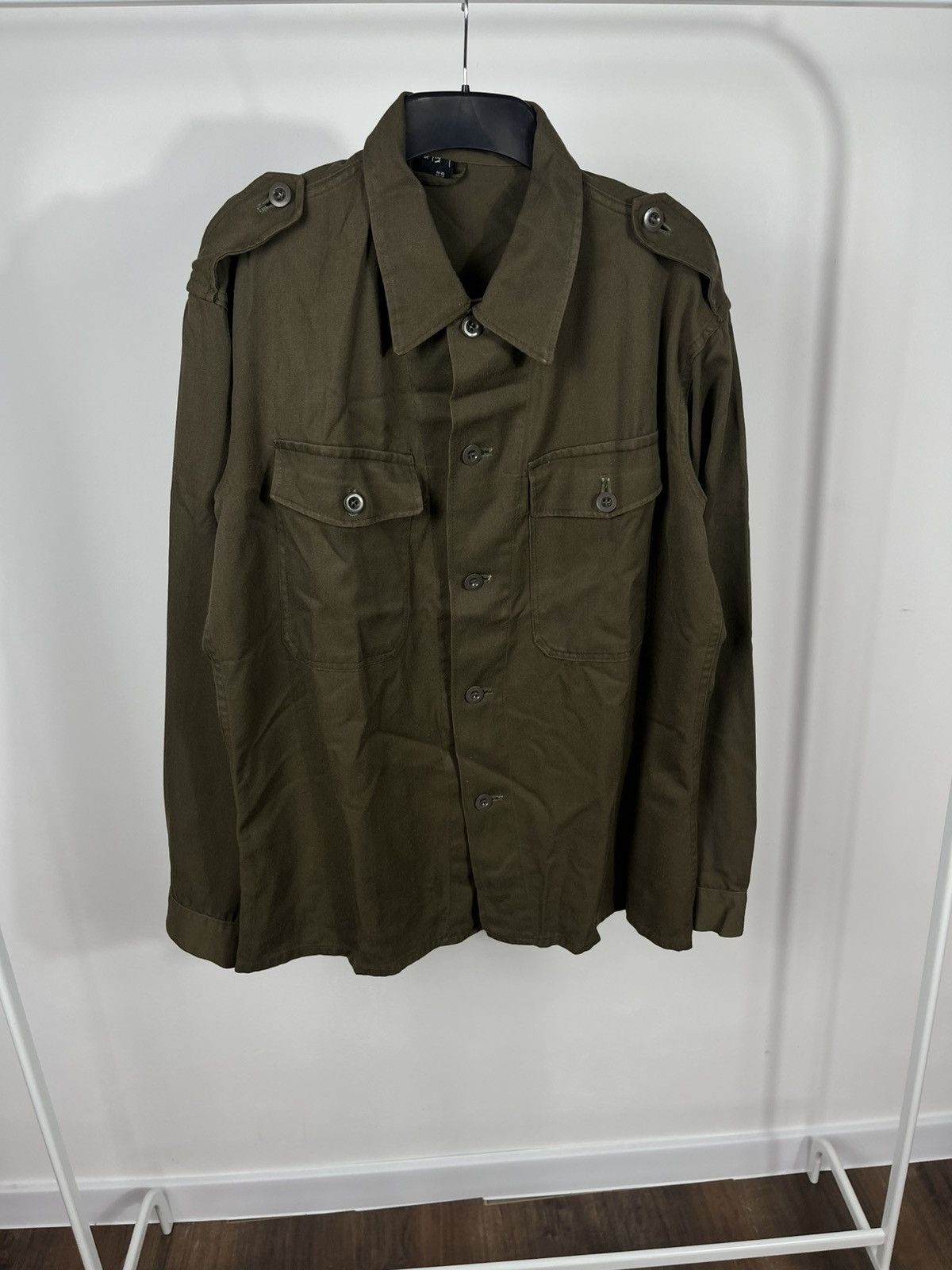 Other Austrian Army Olive Green Military Shirt with Epaulettes Size US XL / EU 56 / 4 - 3 Thumbnail